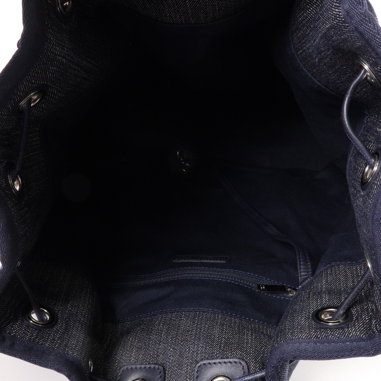 CHANEL 帆布Deauville Backpack鏈帶背包