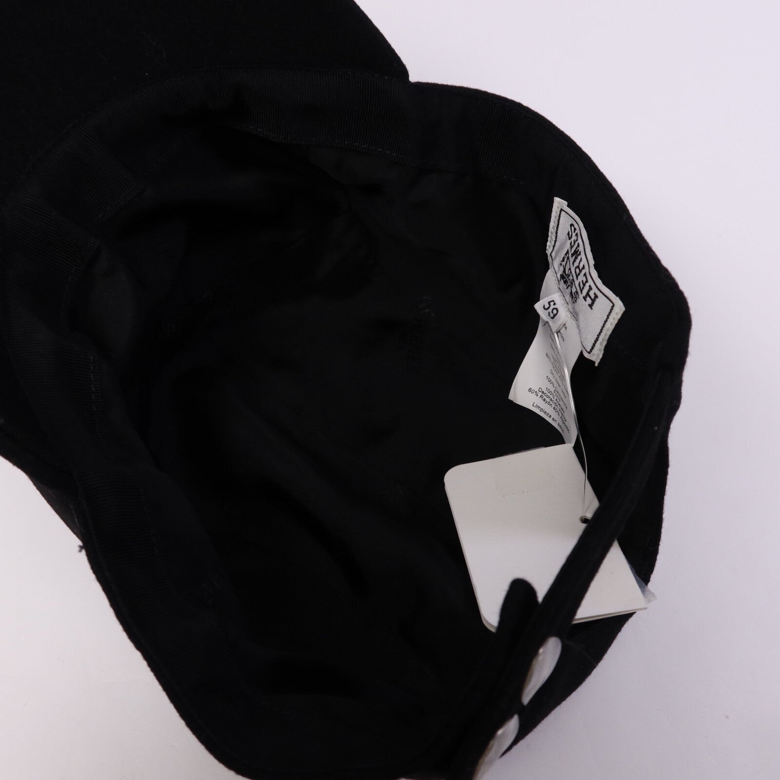 HERMES 羊絨Spider Robot Hat帽子Noir