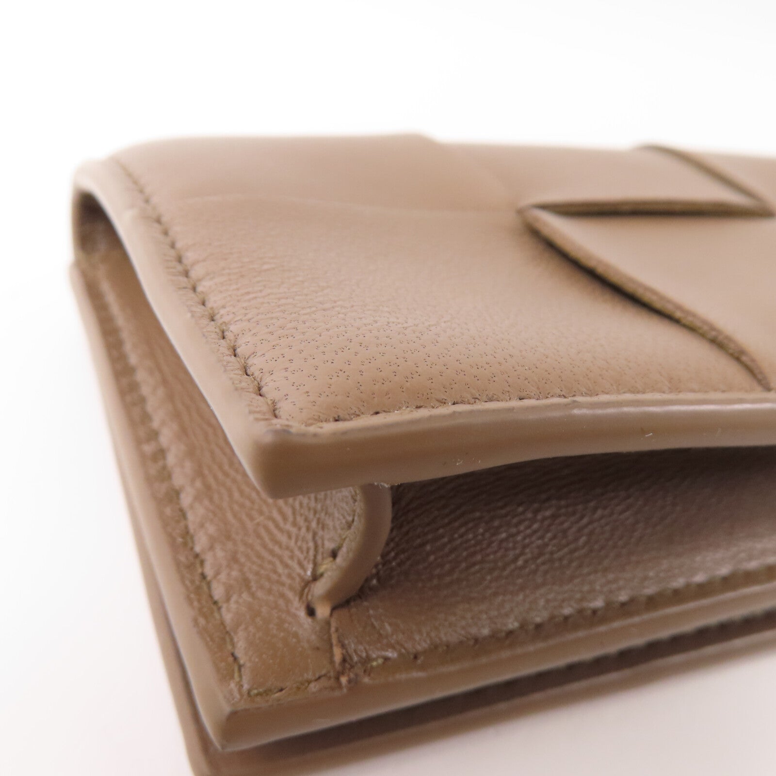 BOTTEGA VENETA 織紋皮革Card Holder金扣卡套