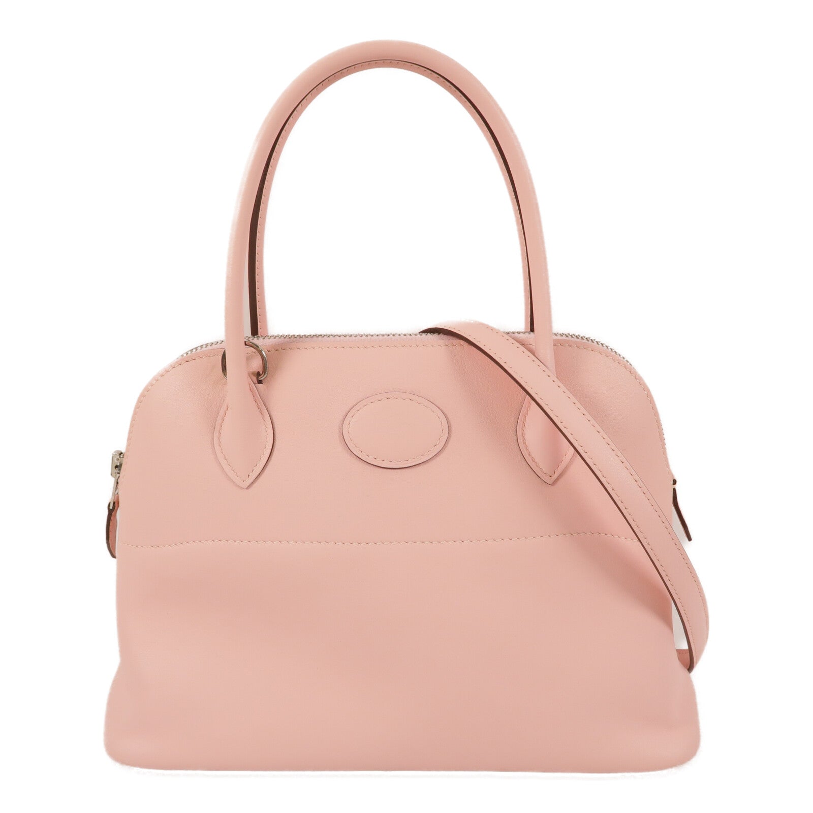 HERMES Swift皮革Bolide 27手挽肩背兩用袋Rose Sakura