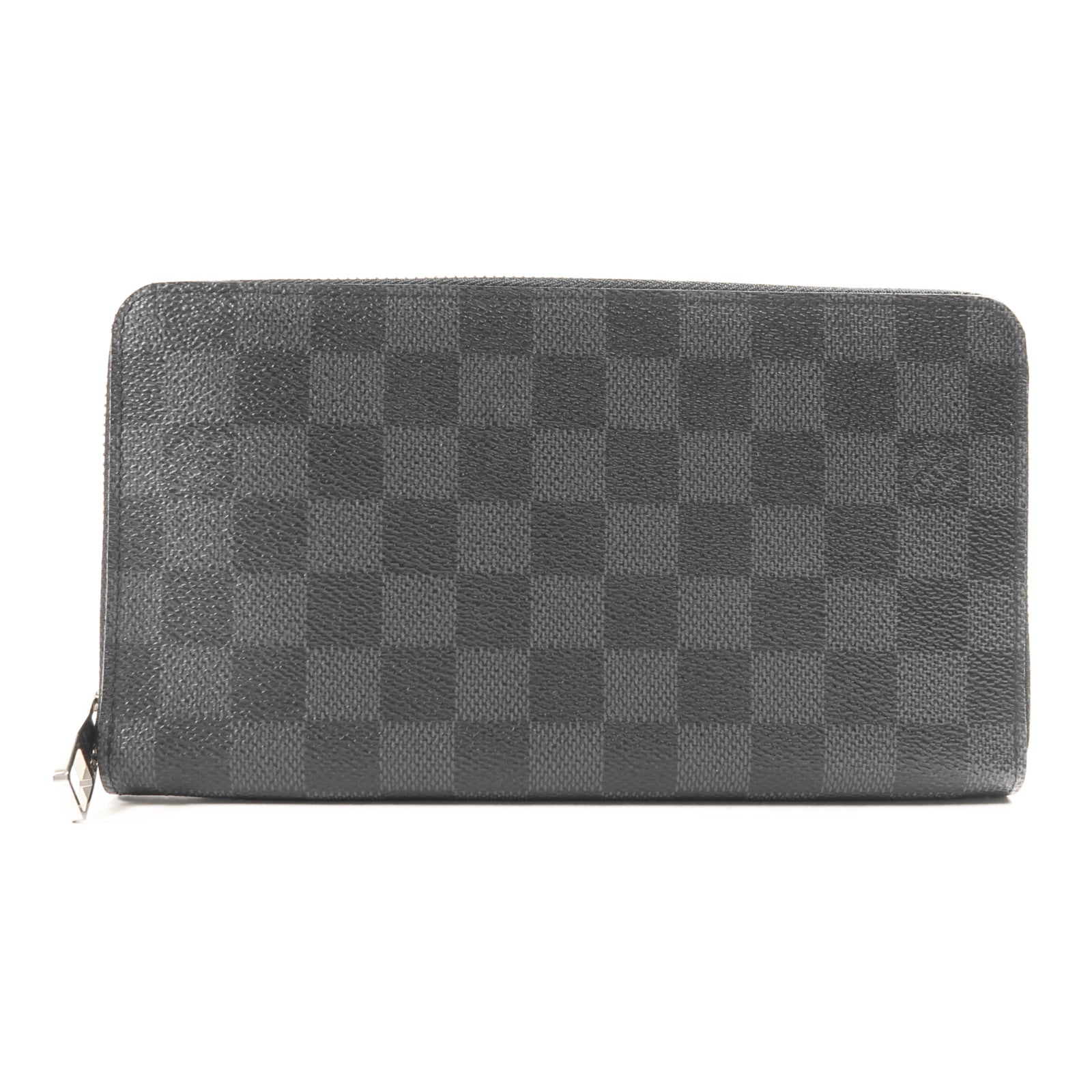 LOUIS VUITTON Damier Graphite Zippy Organizer Wallet銀扣長錢包