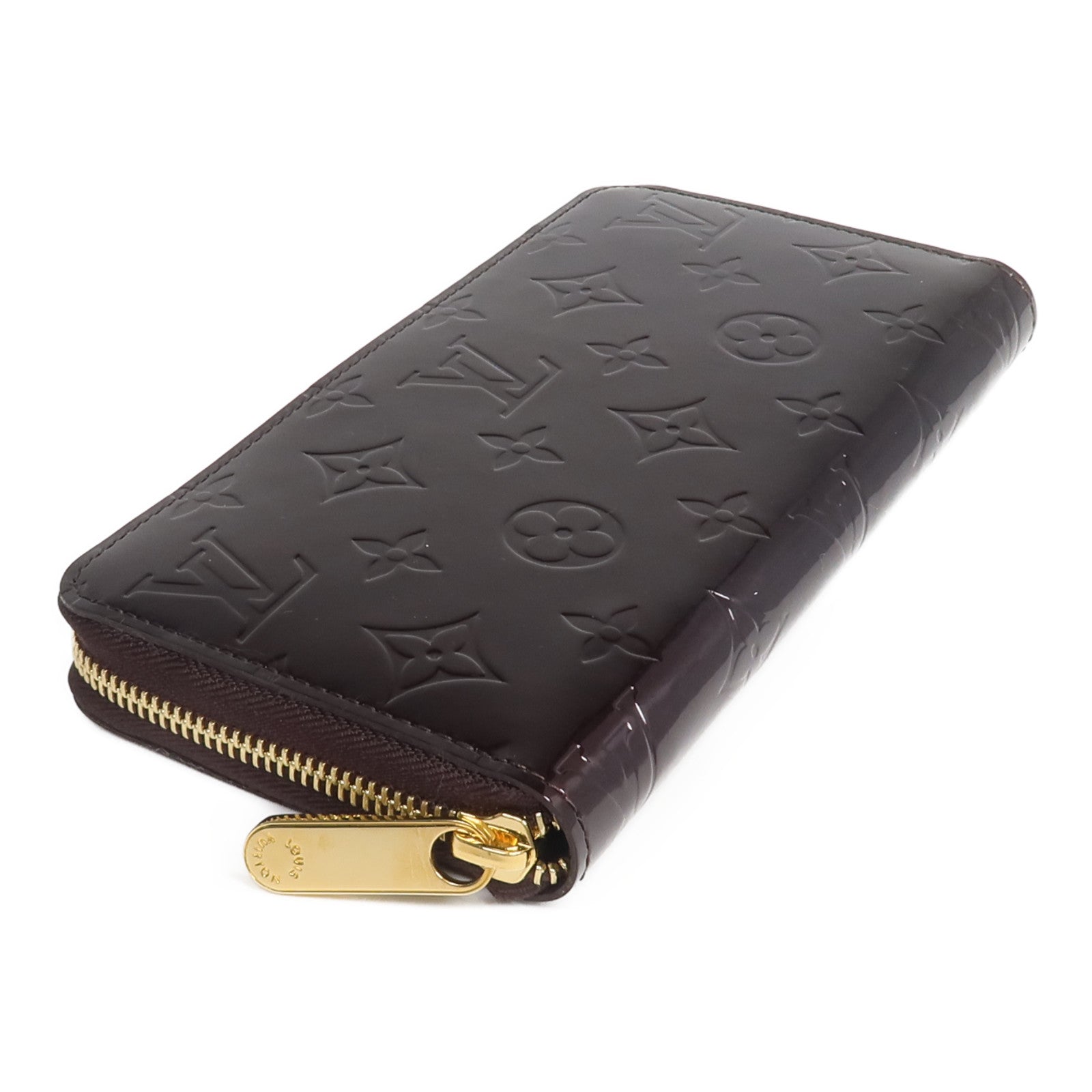 LOUIS VUITTON Monogram Vernis Zippy Long Wallet長錢包Amarante