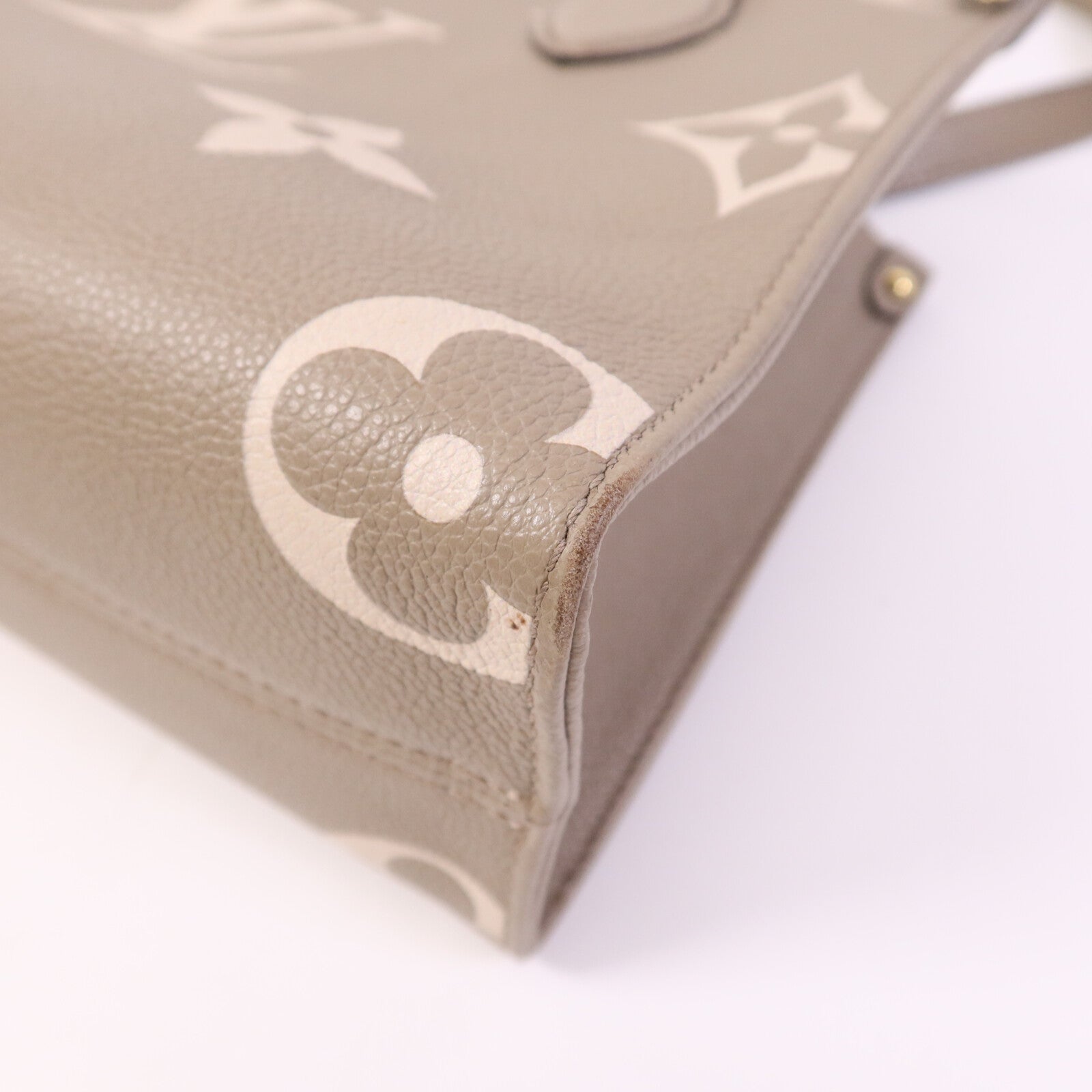 LOUIS VUITTON Monogram Empreinte On The Go PM金扣手挽肩背兩用袋
