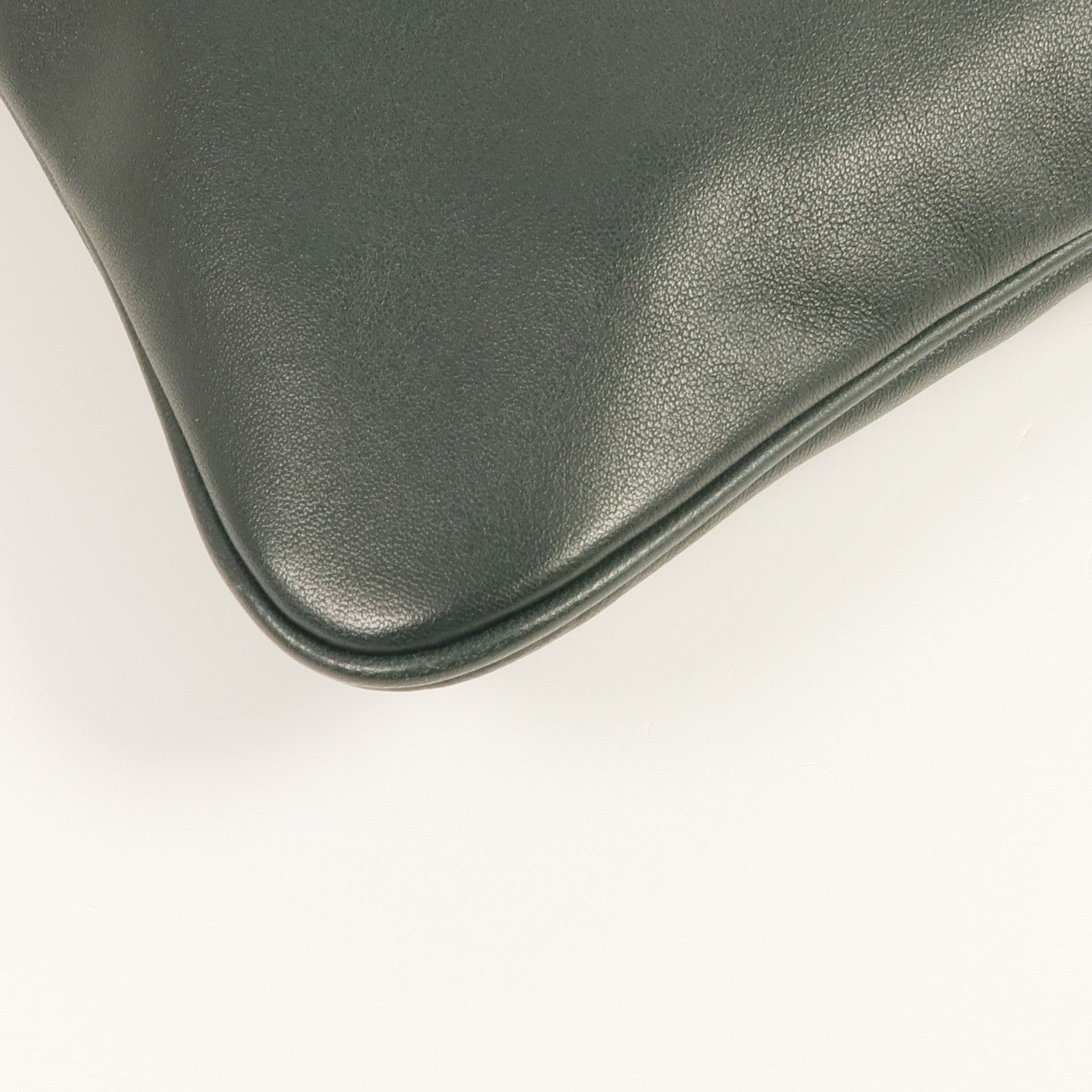 HERMES Swift皮革Aline銀扣肩背袋Green