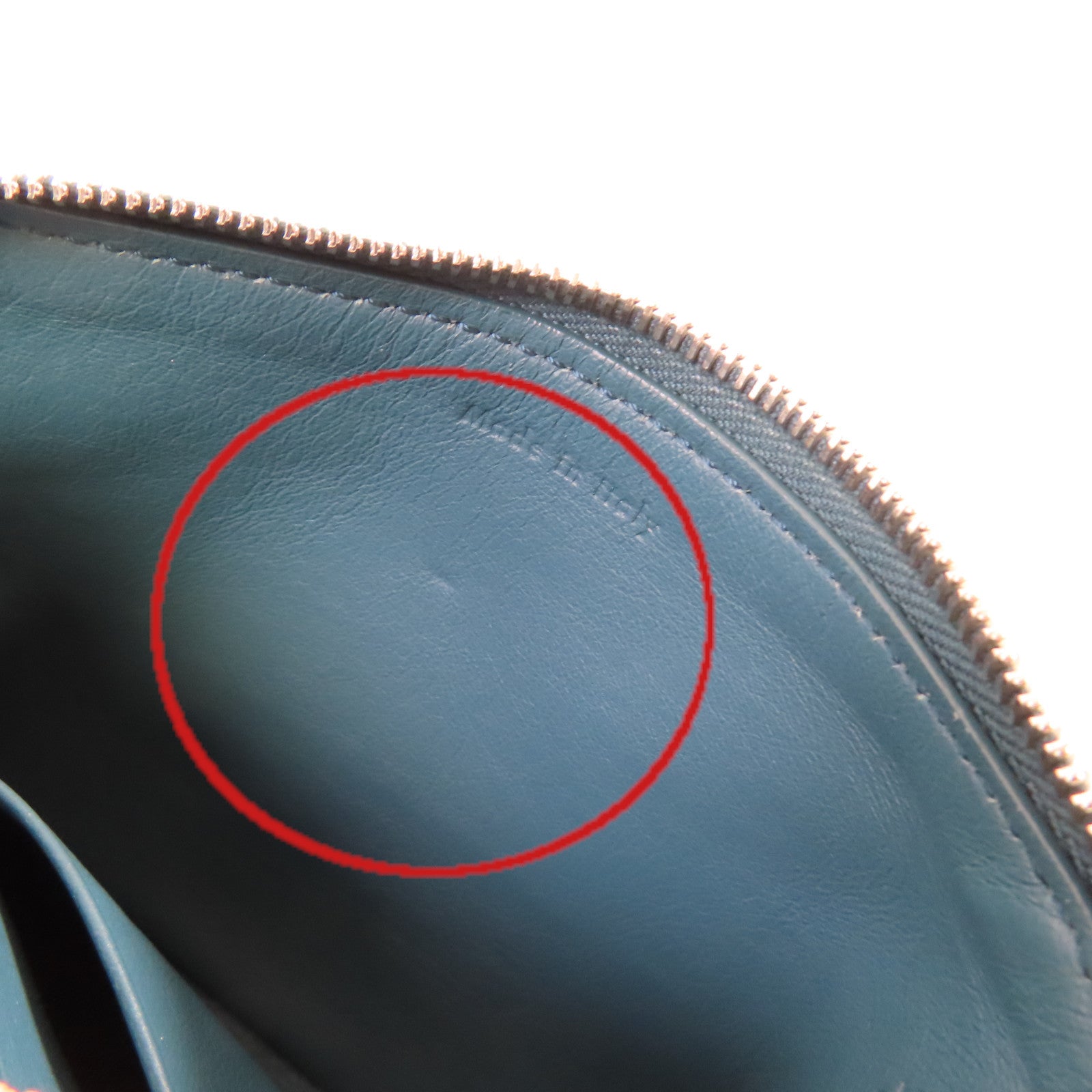 CELINE 羊皮皮革Coins Case零錢包黑色/藍綠色