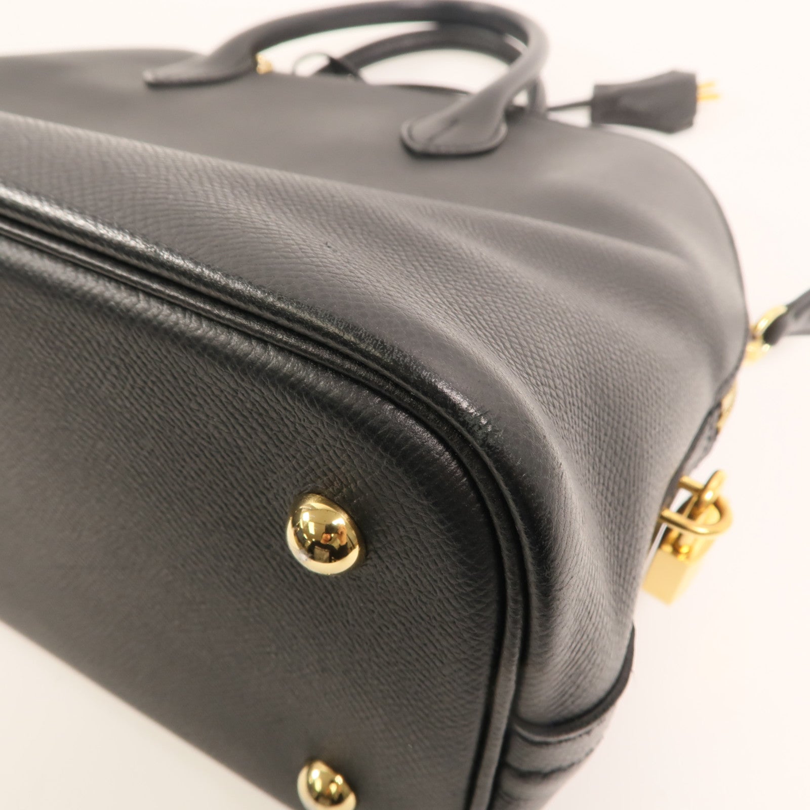 HERMES Epsom皮革Bolide1923 30金扣手挽肩背兩用袋Noir