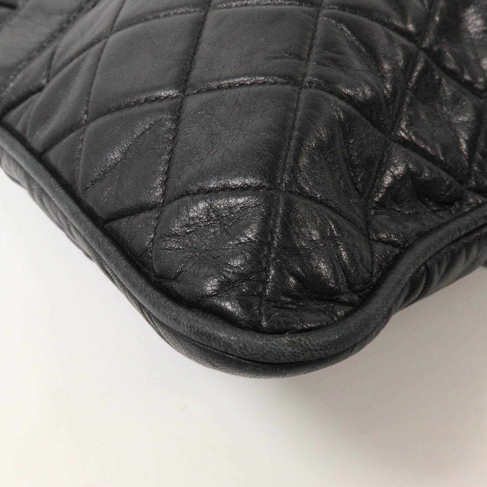 CHANEL 牛皮皮革Pile Ou Face Bag鏈帶肩背袋