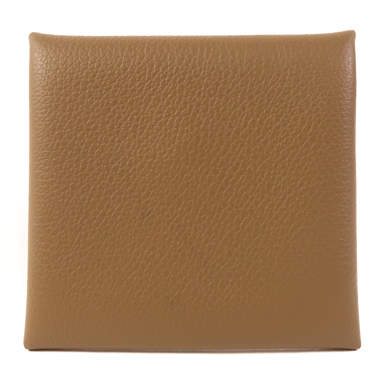 HERMES Evercolor皮革Bastia Change Purse銀扣零錢包Etoupe