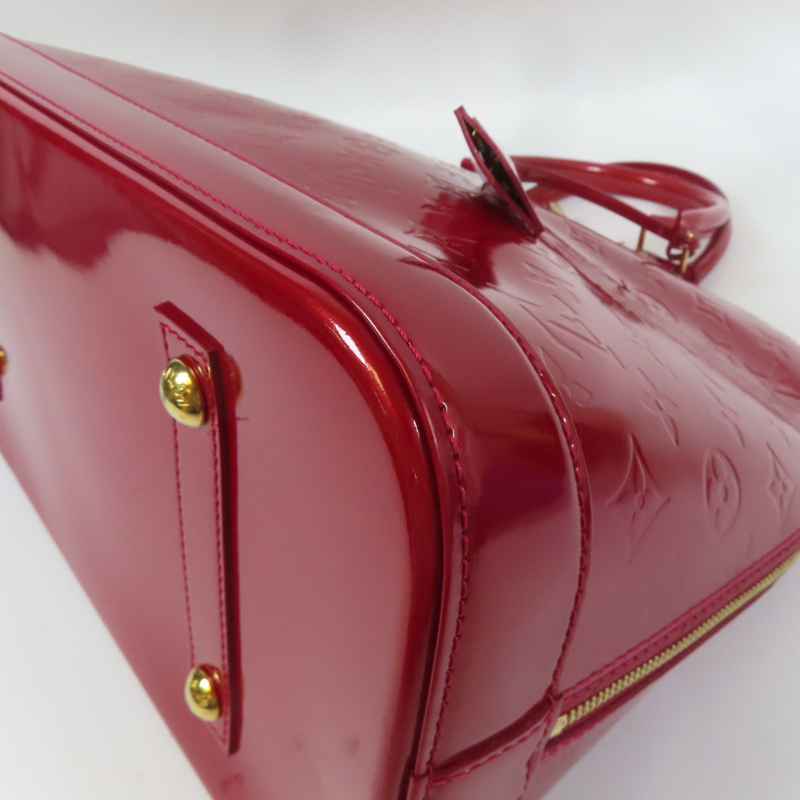 LOUIS VUITTON 【激減優惠】Venis Alma GM金扣手挽袋紅色