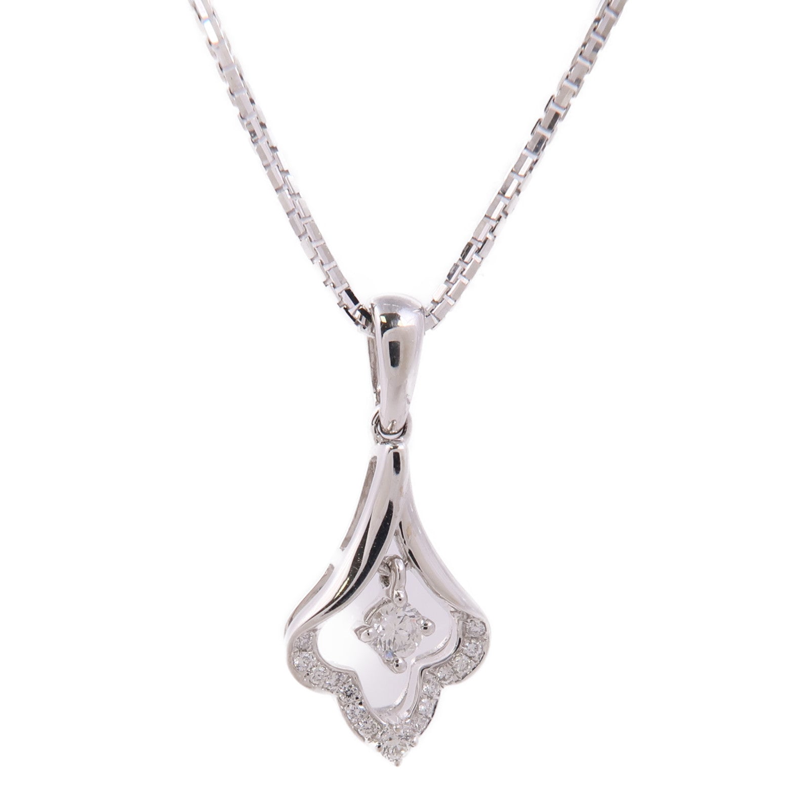 JEWELRY 【激減優惠】18K白金Diamond Necklace鑽石項鍊