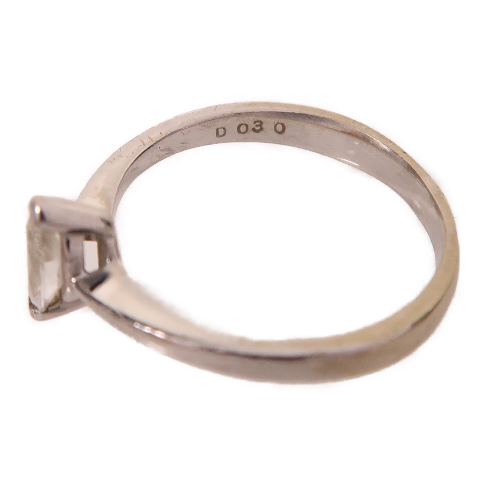 JEWELRY 18K白金Diamond1.9g 0.30ct鑽石戒指US#4