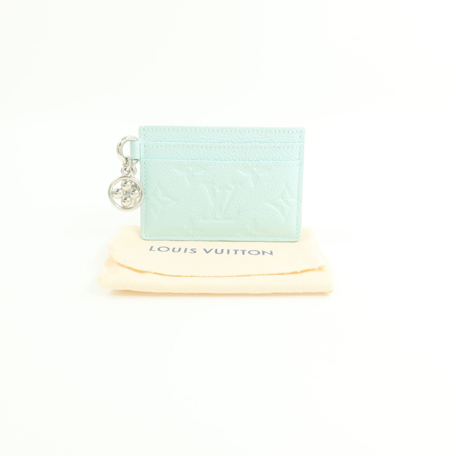 LOUIS VUITTON Monogram Empreinte Lv Charm Card Holder卡片套