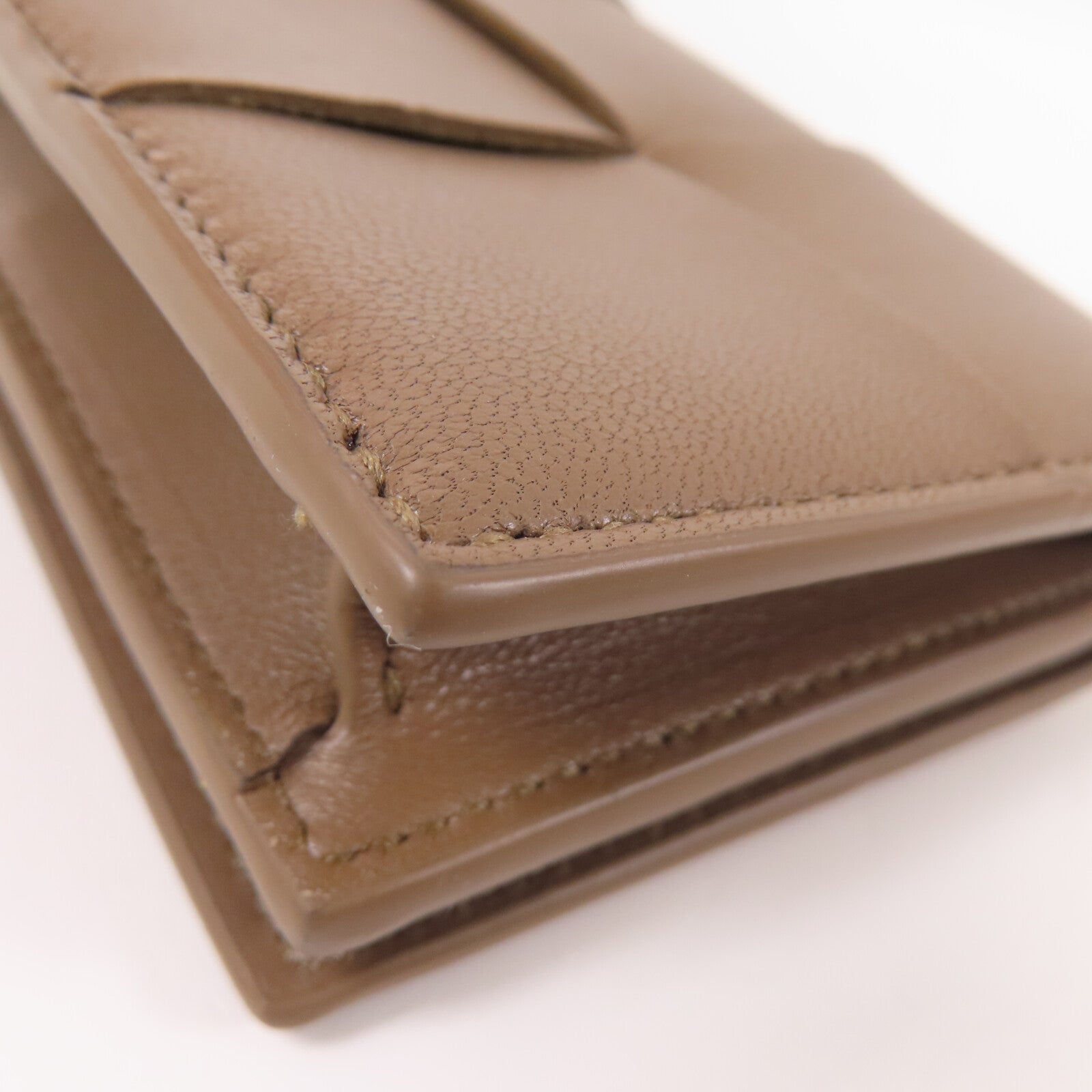 BOTTEGA VENETA 織紋皮革Card Holder金扣卡套