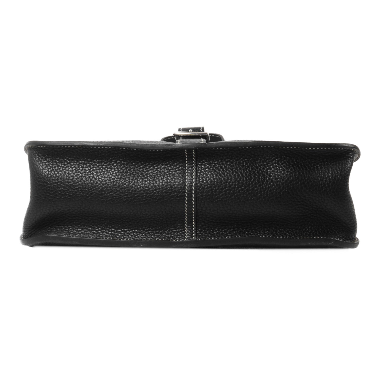 HERMES Clemence皮革Halzan 31手挽肩背兩用袋Noir