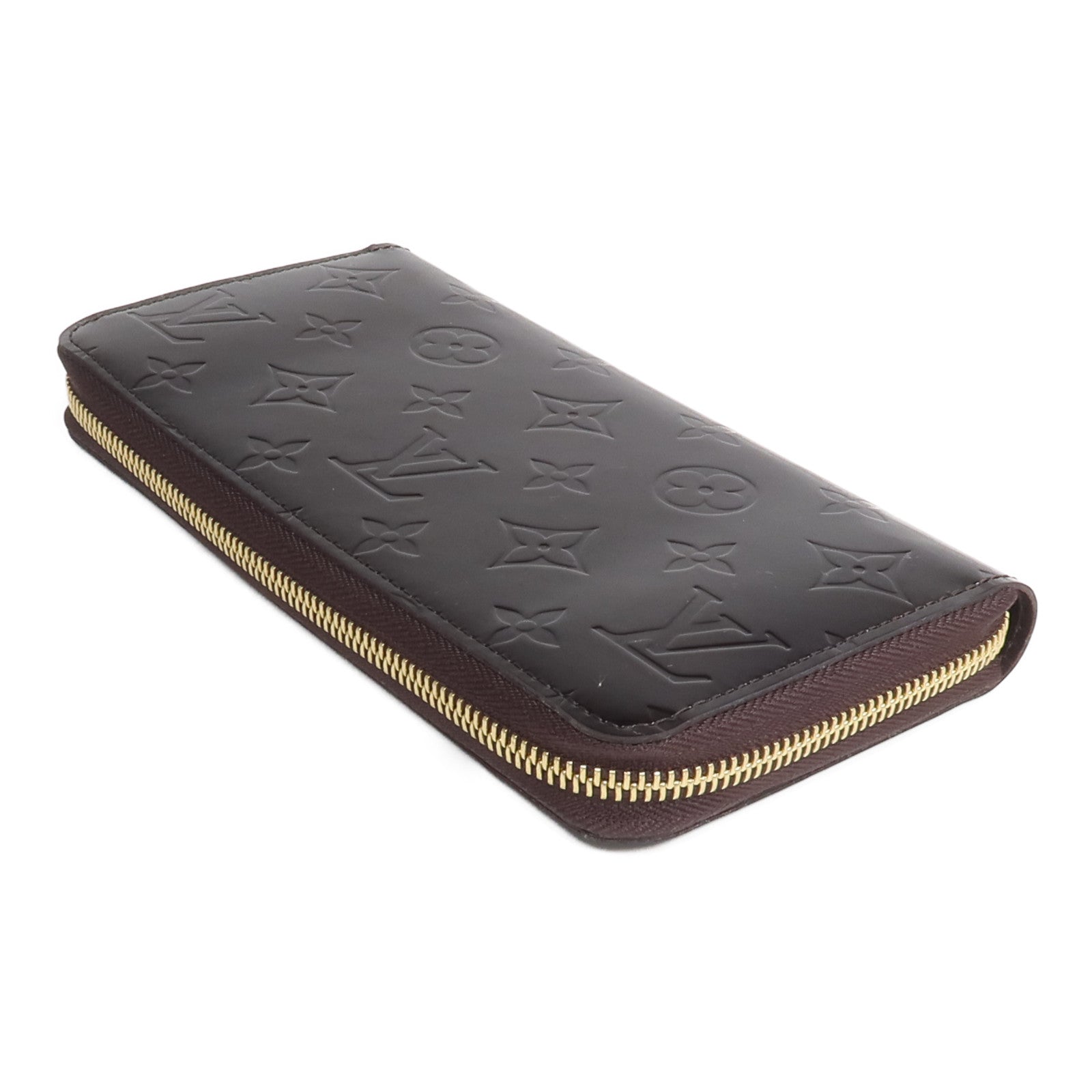 LOUIS VUITTON Monogram Vernis Zippy Long Wallet長錢包Amarante