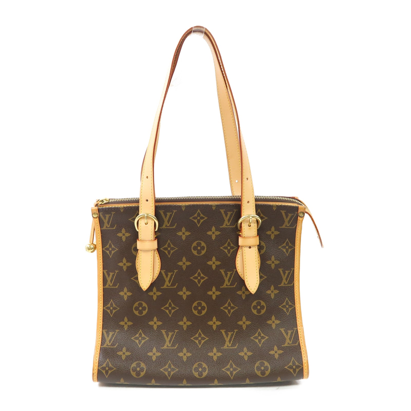 LOUIS VUITTON Monogram Popincort Haut金扣肩背袋啡色
