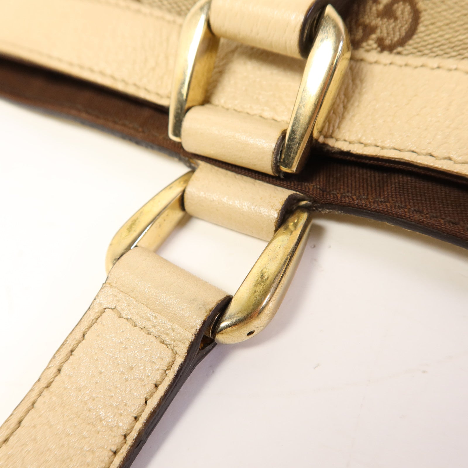 GUCCI 帆布Abbey Tote Bag金扣手挽袋
