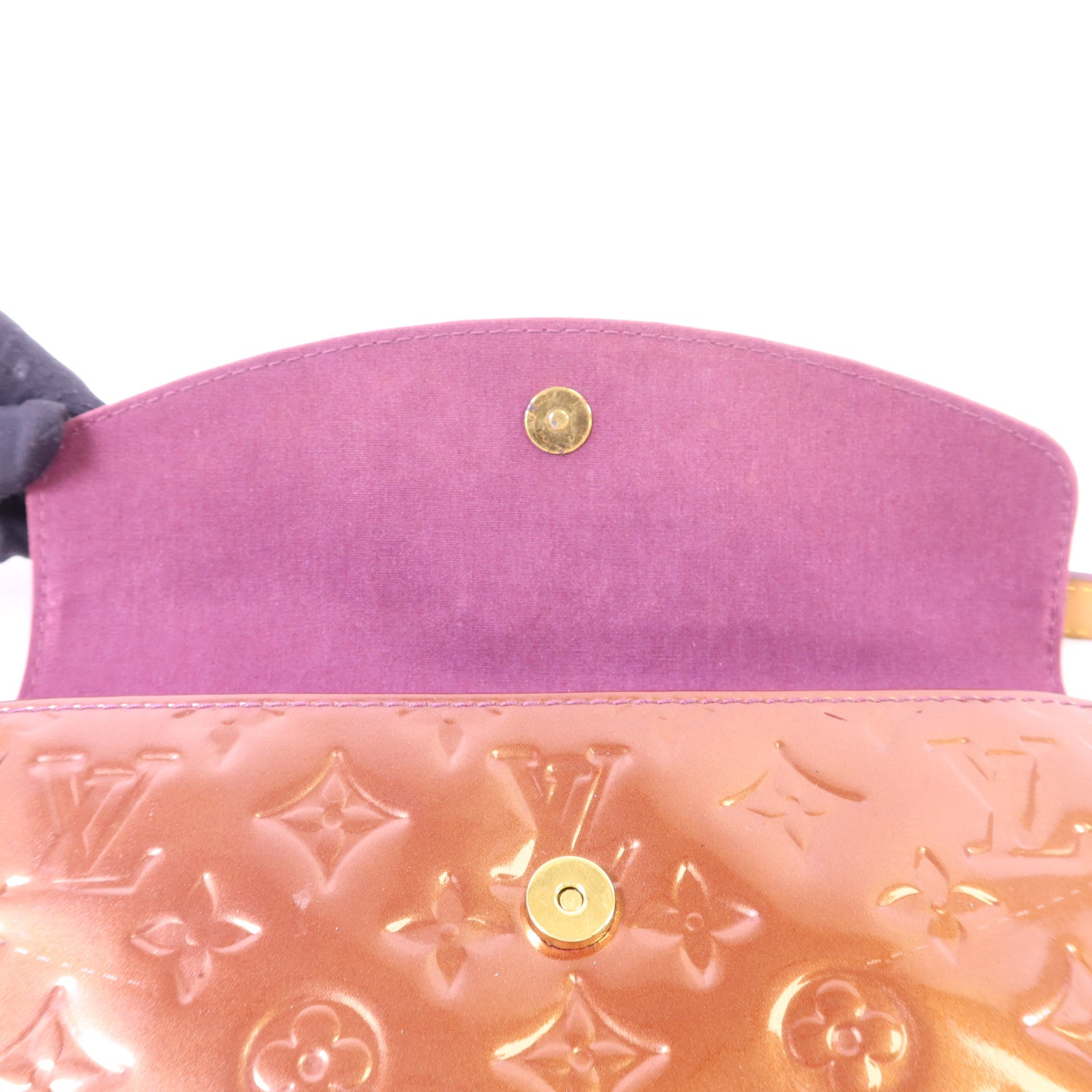 LOUIS VUITTON Vernis Sunset Boulevard金扣肩背袋