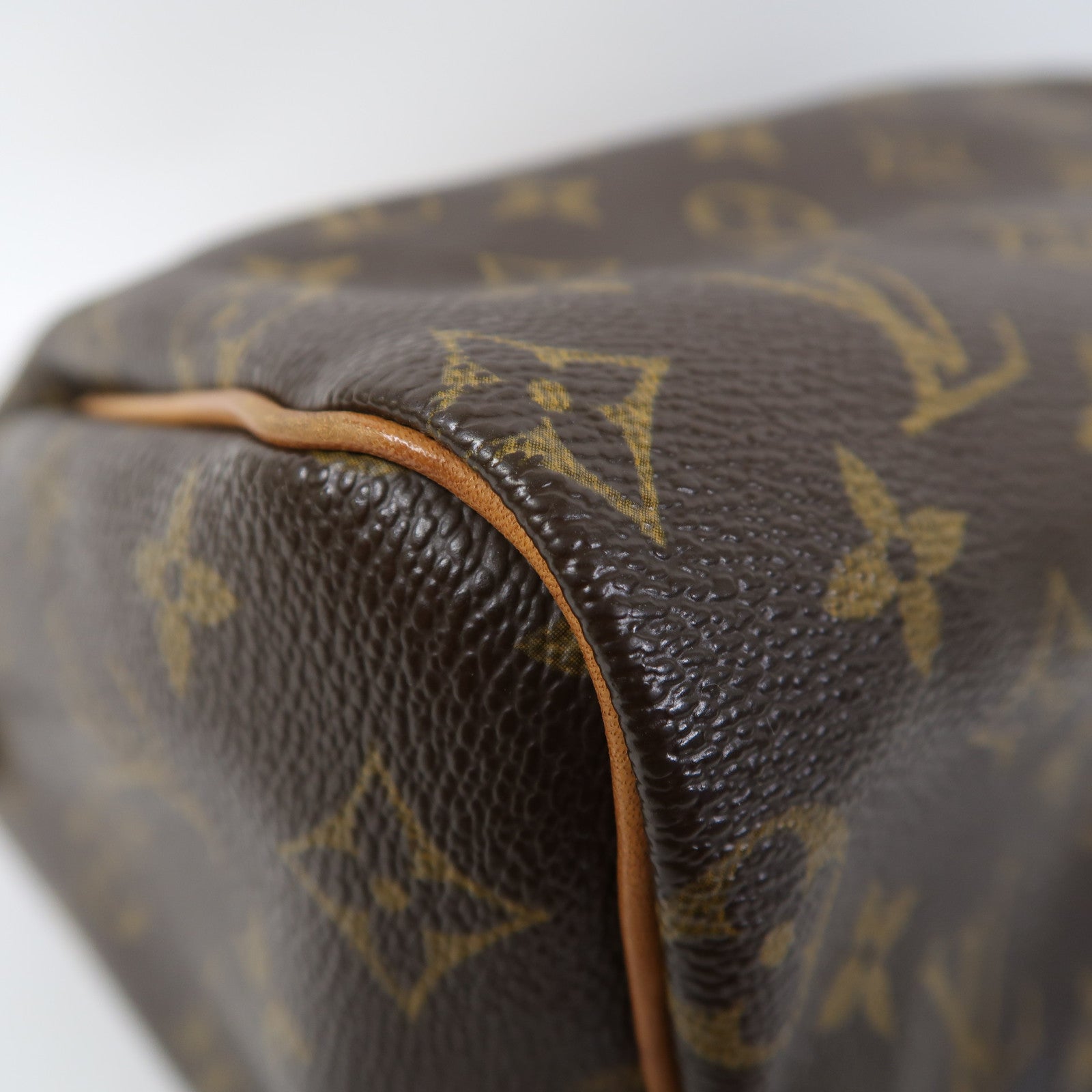 LOUIS VUITTON Monogram Speedy 25金扣手挽袋啡色