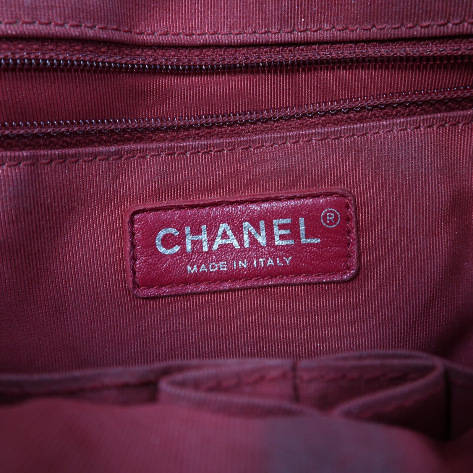 CHANEL 【激減優惠】菱格牛皮皮革Gabrielle鏈帶肩背袋紫色