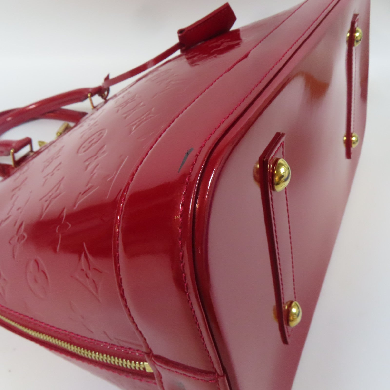 LOUIS VUITTON 【激減優惠】Venis Alma GM金扣手挽袋紅色