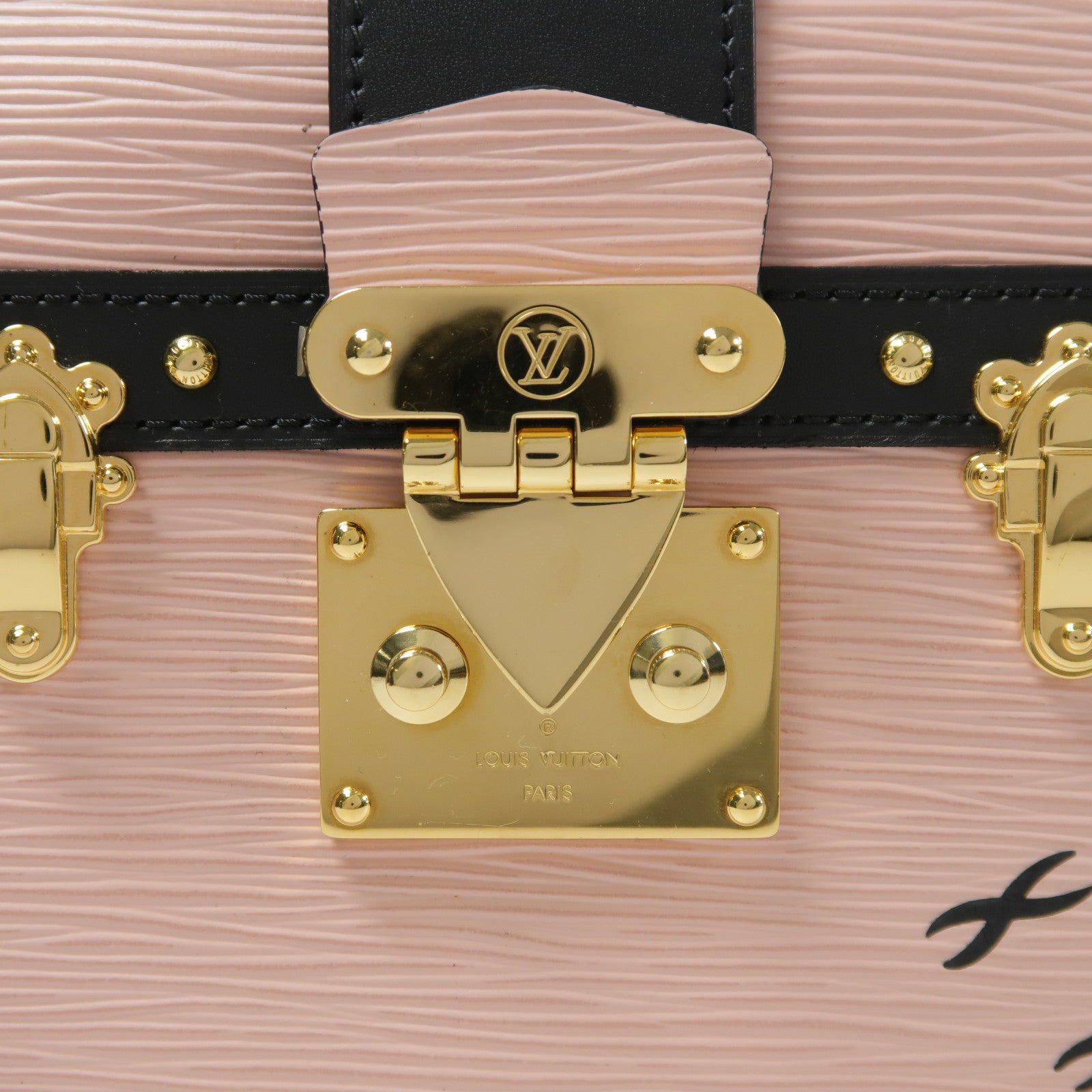 LOUIS VUITTON Epi Trunk Clutch金扣肩背袋