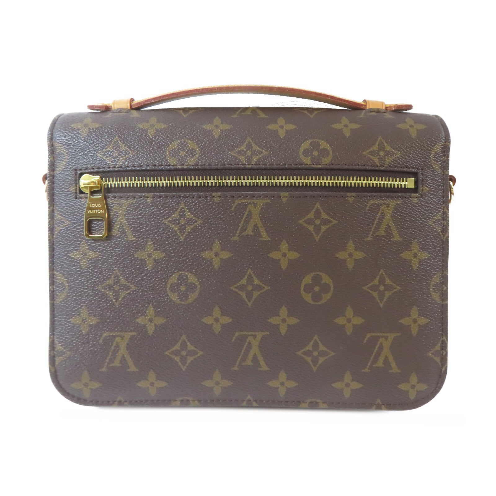 LOUIS VUITTON Monogram Pochette Metis金扣手挽肩背兩用袋啡色