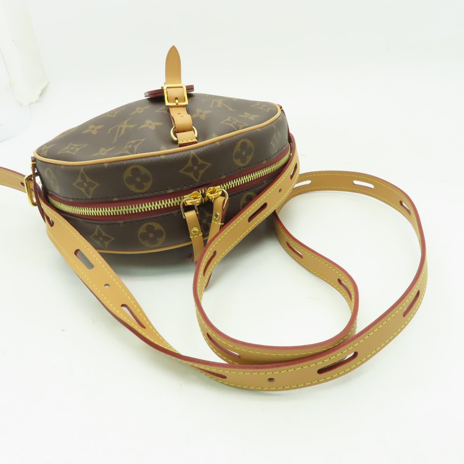 LOUIS VUITTON 【激減優惠】Monogram Boite Chapeau Souple MM金扣肩背袋啡色