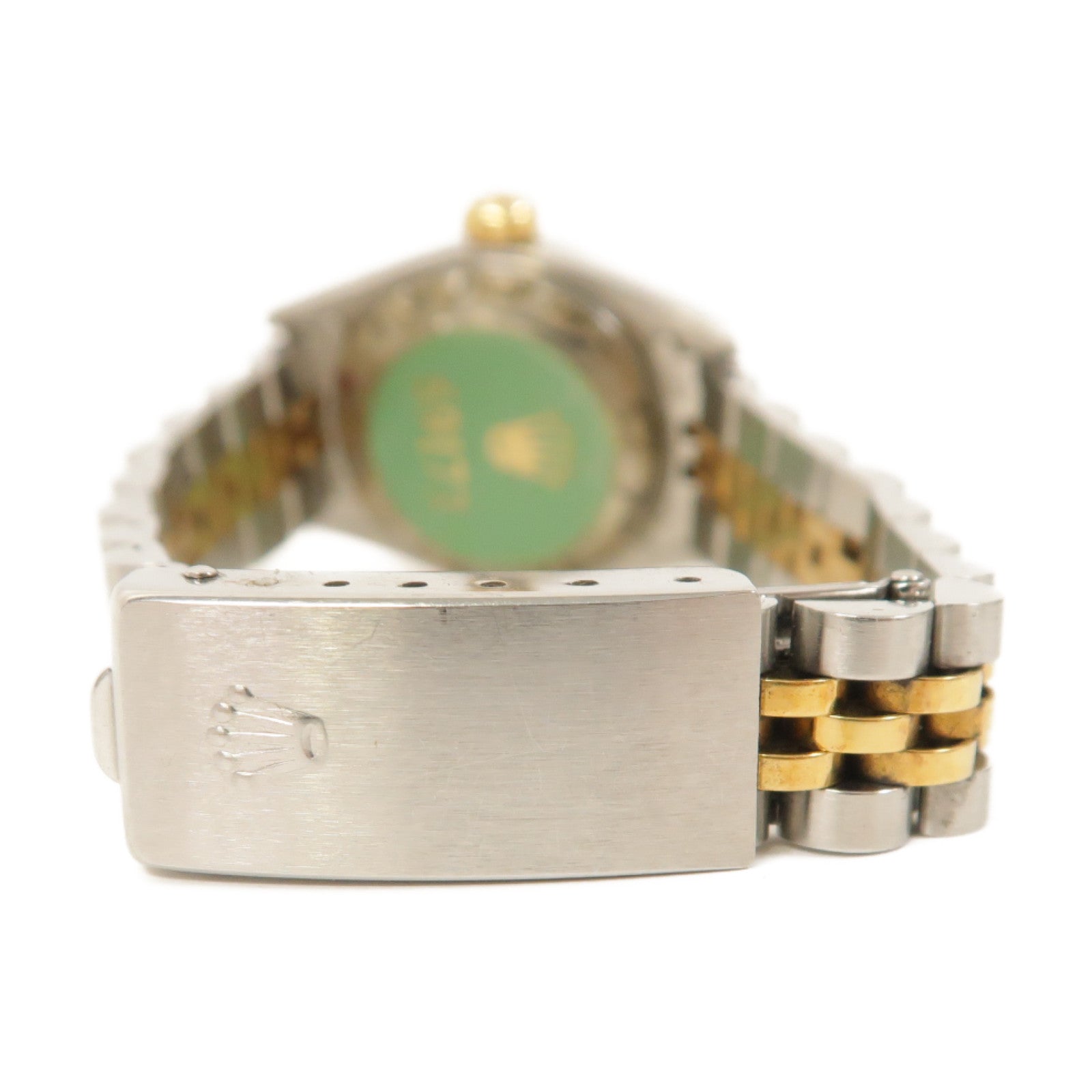 ROLEX Lady Datejust 18K黃金/不鏽鋼手錶自動機芯金色