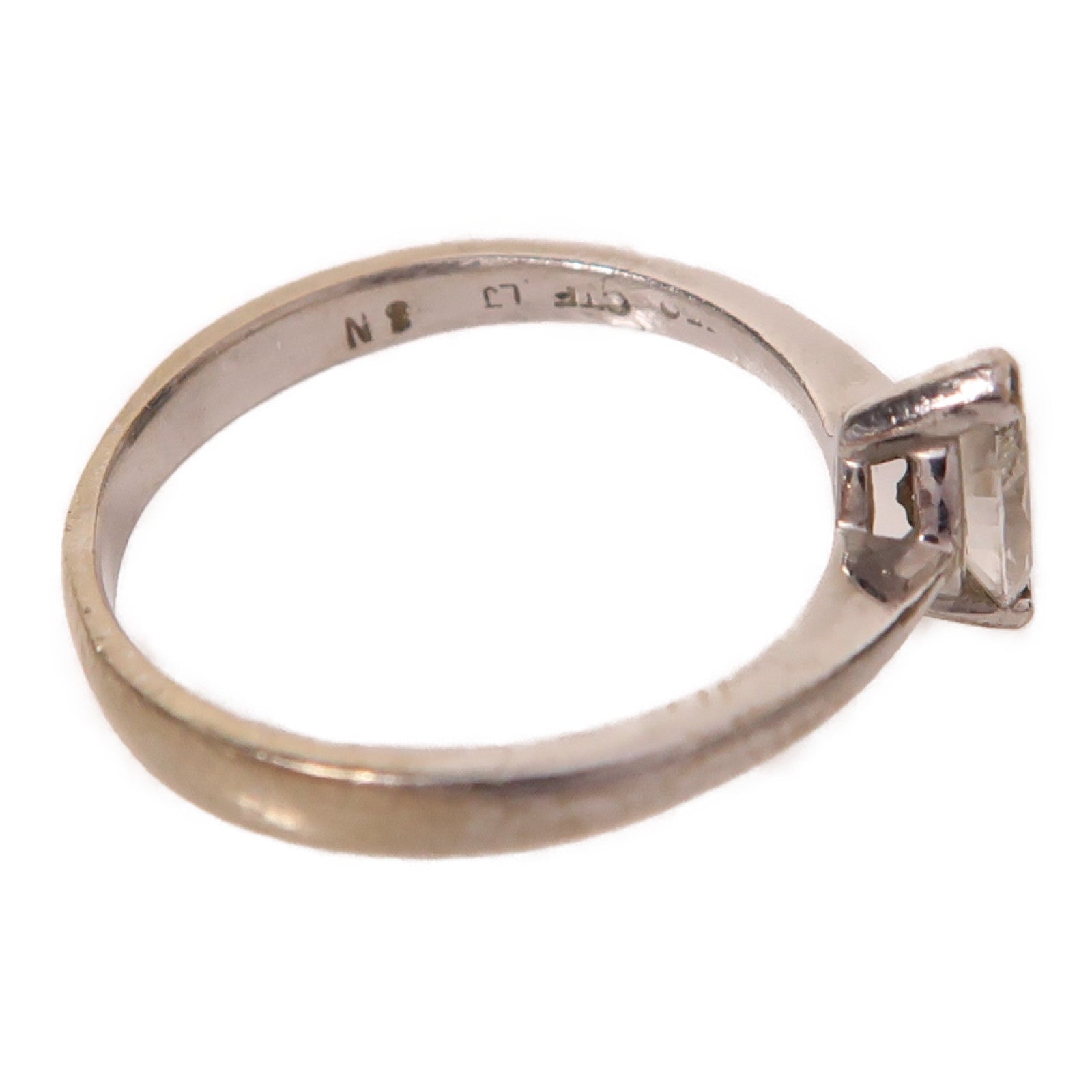 JEWELRY 18K白金Diamond1.9g 0.30ct鑽石戒指US#4