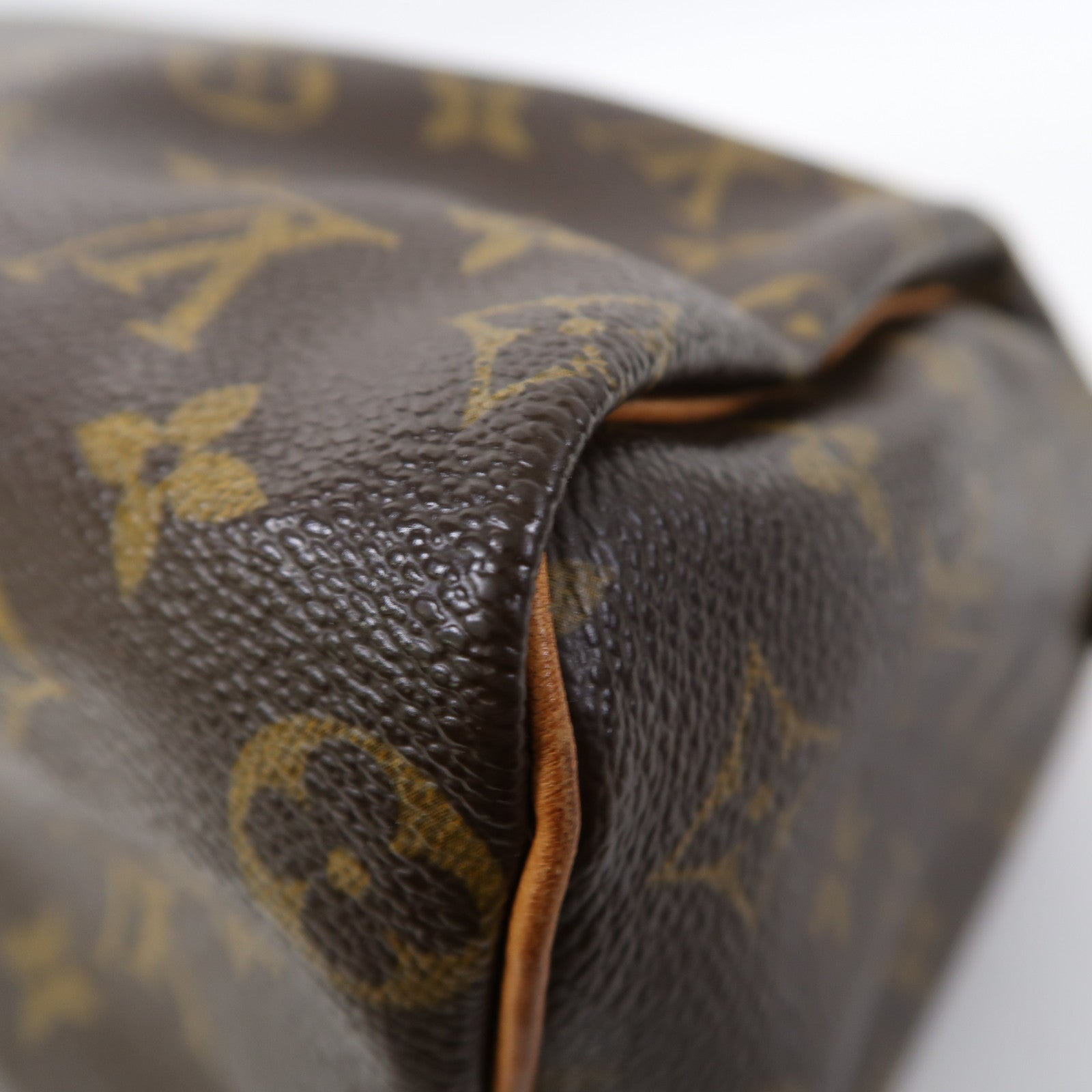 LOUIS VUITTON Monogram Speedy 25金扣手挽袋啡色