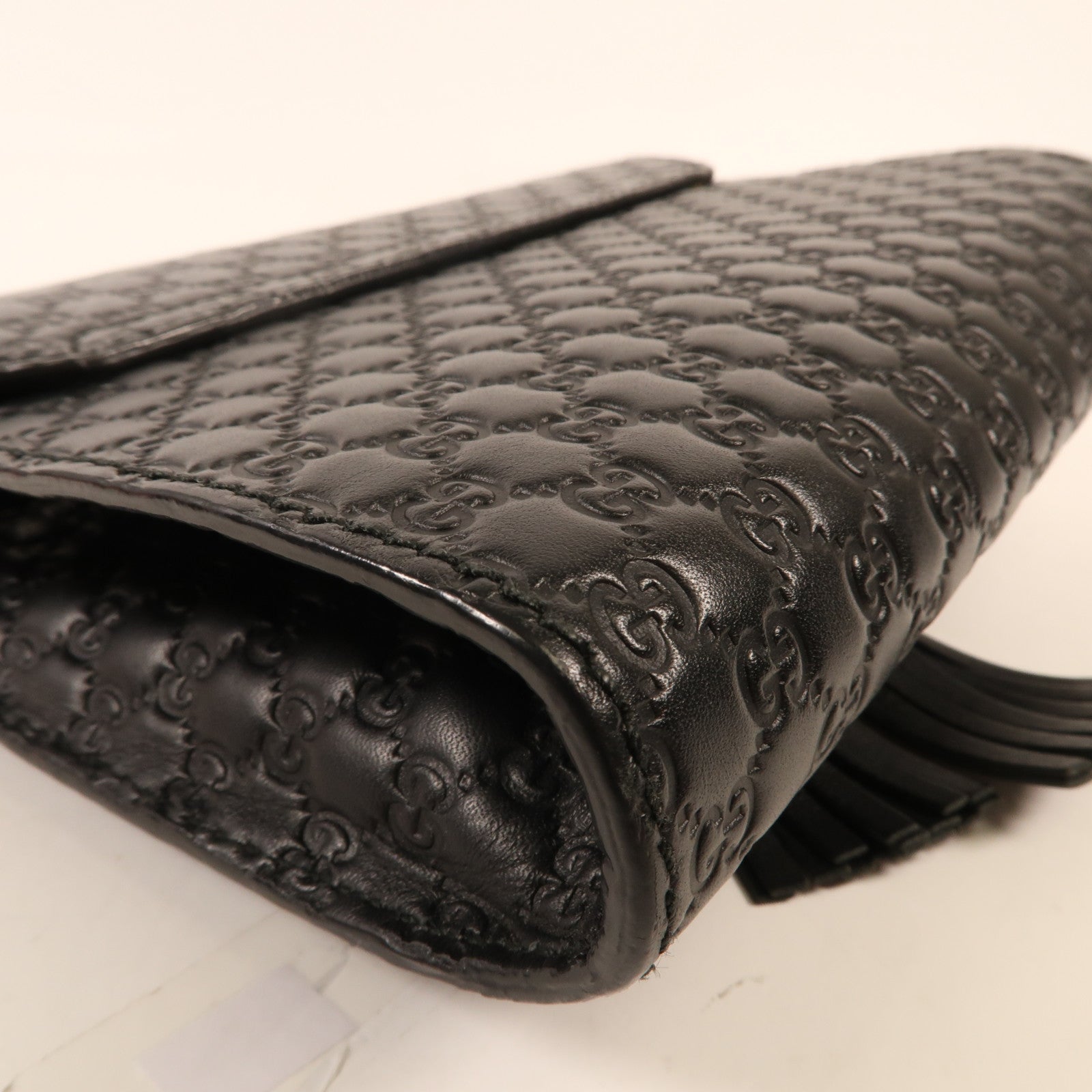 GUCCI 牛皮皮革Guccissima Mini Emily金扣鏈帶肩背袋