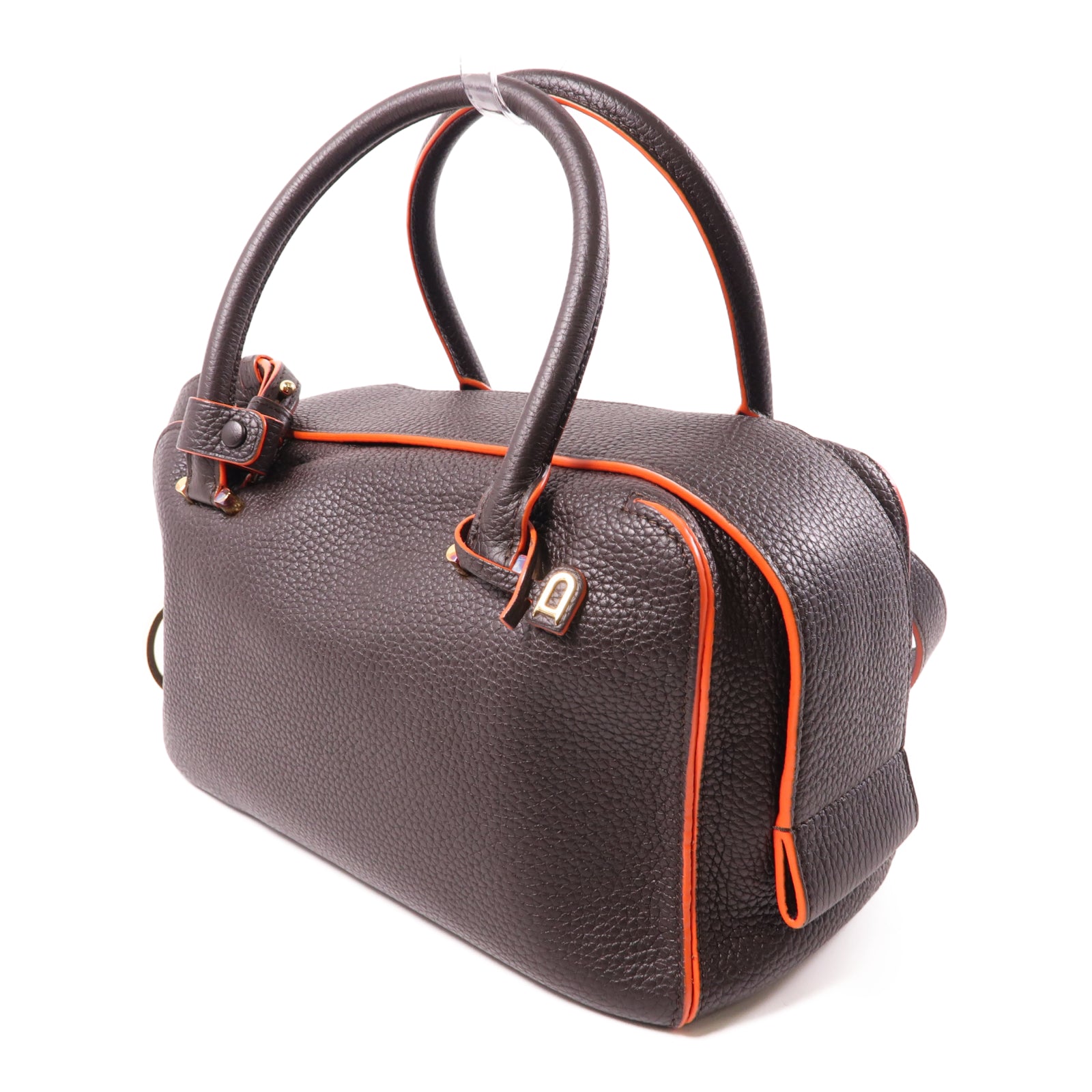Delvaux 牛皮皮革Cool Box手挽肩背兩用袋棕色