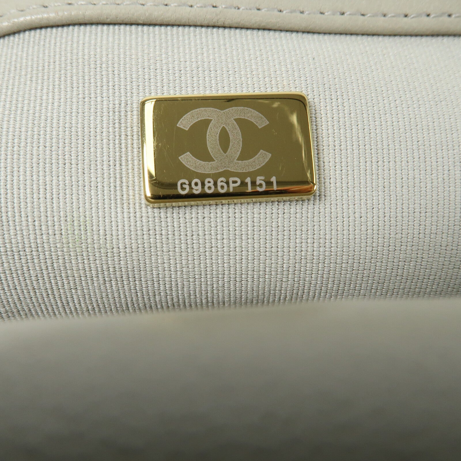 CHANEL 羊皮皮革Chanel 19鏈帶手挽肩背兩用袋
