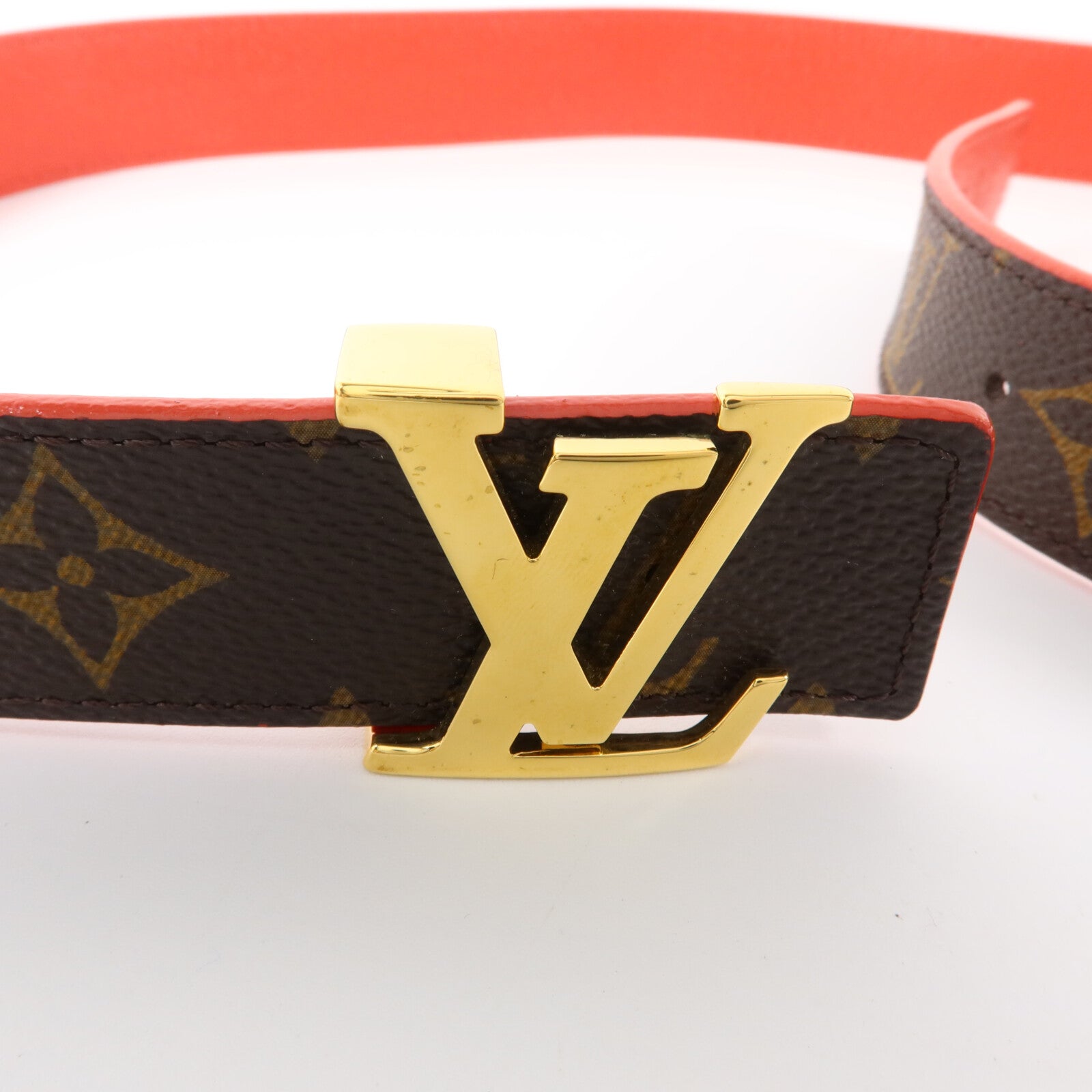 LOUIS VUITTON Monogram LV Initiales 90cm Belt皮帶