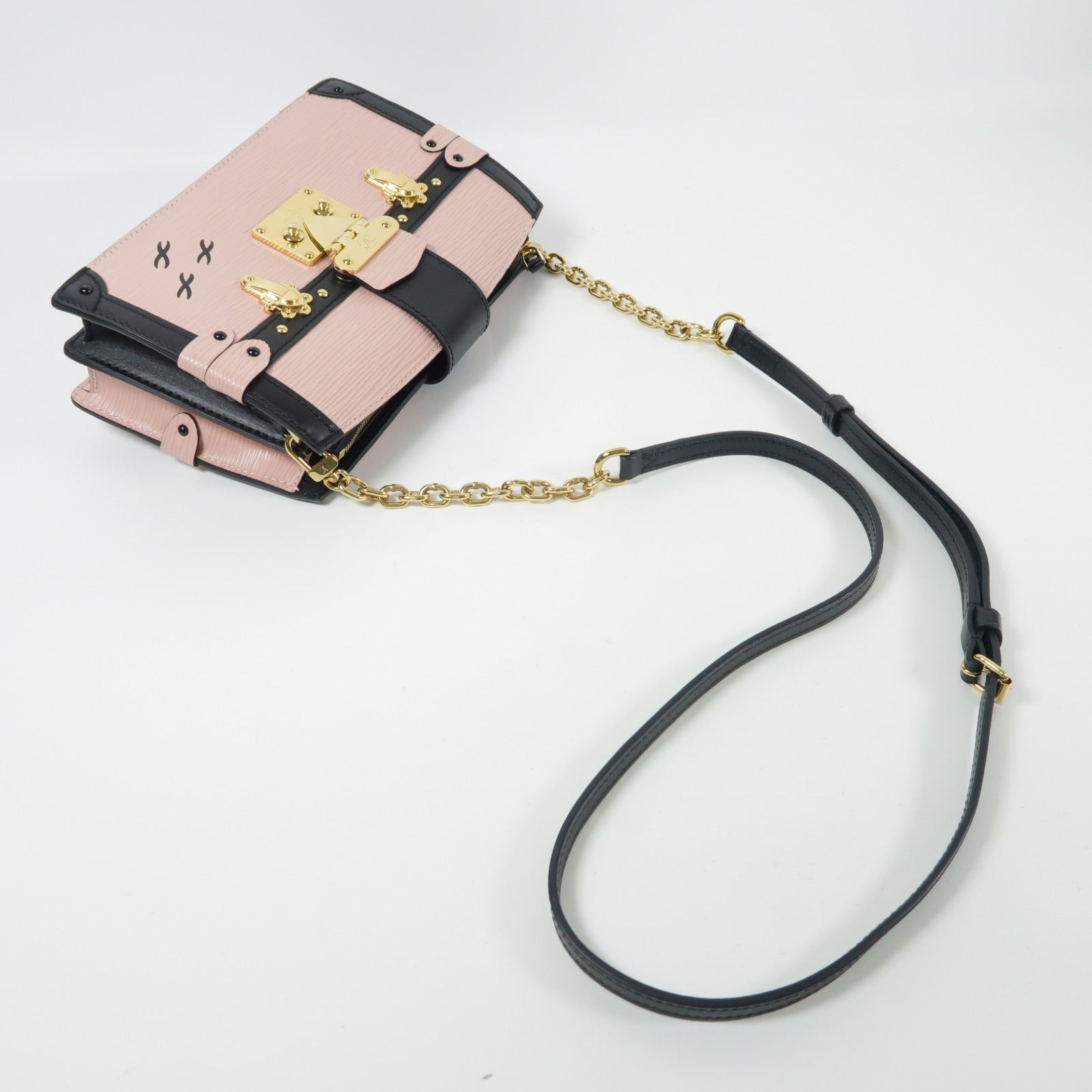 LOUIS VUITTON 【激減優惠】Epi Trunk Clutch金扣肩背袋