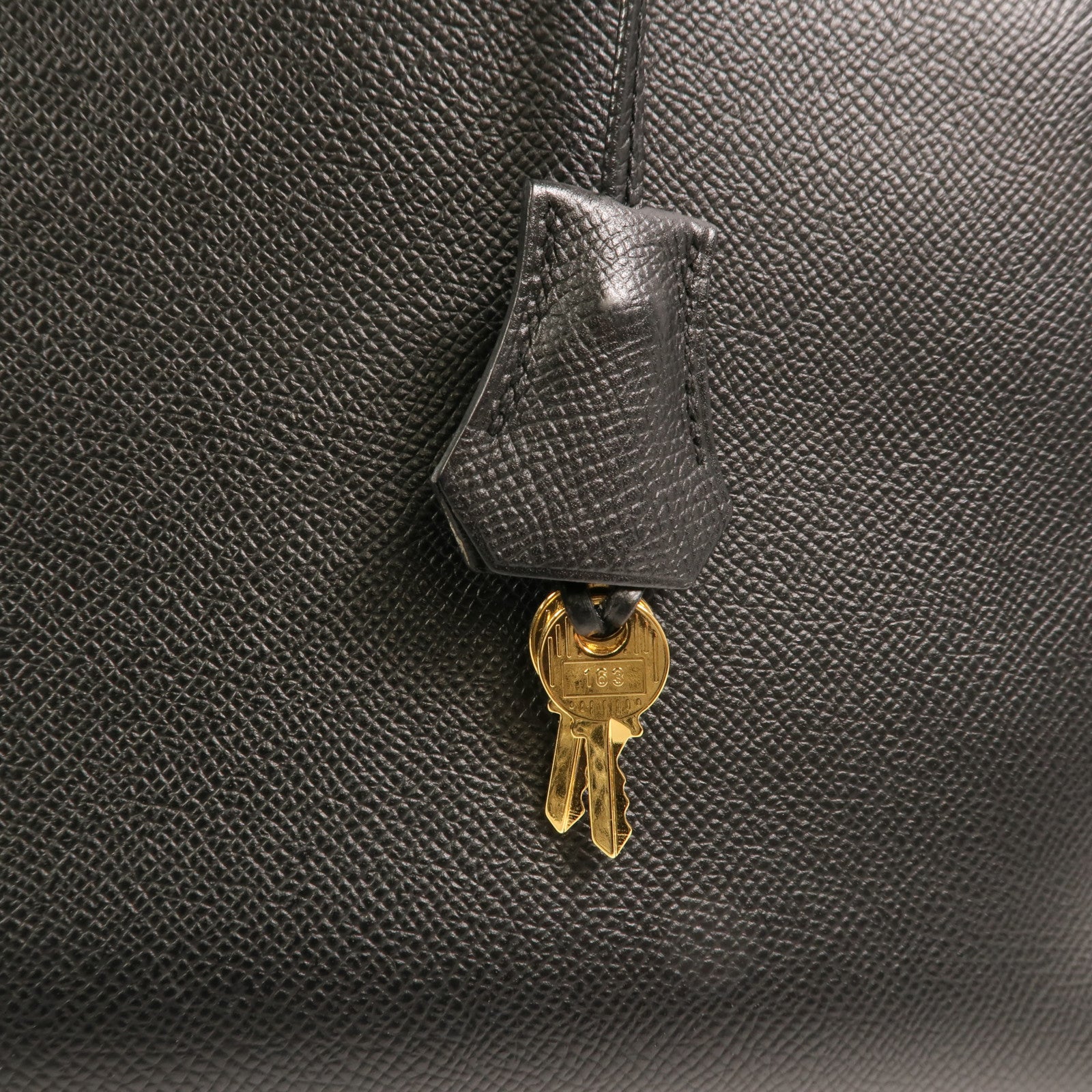 HERMES Epsom皮革Bolide1923 30金扣手挽肩背兩用袋Noir