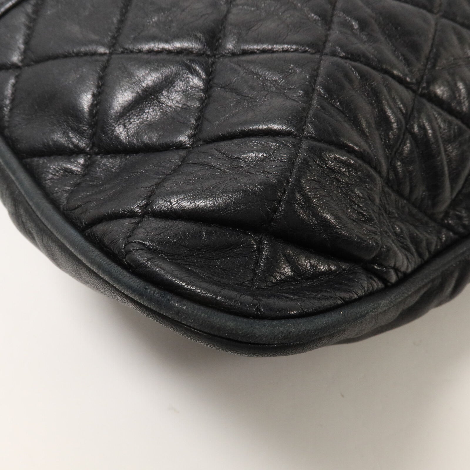 CHANEL 牛皮皮革Pile Ou Face Bag鏈帶肩背袋