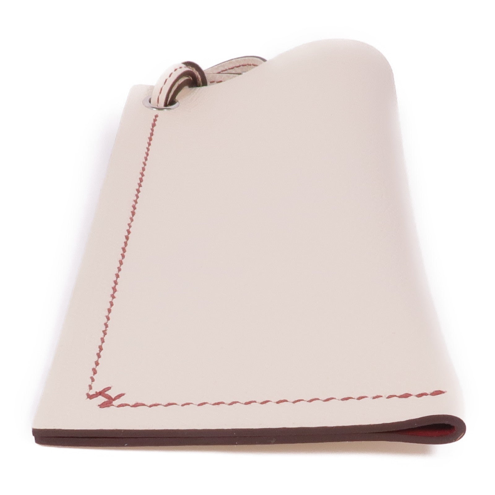 HERMES Epsom皮革H Sellier Glasses Case銀扣眼鏡盒Craie