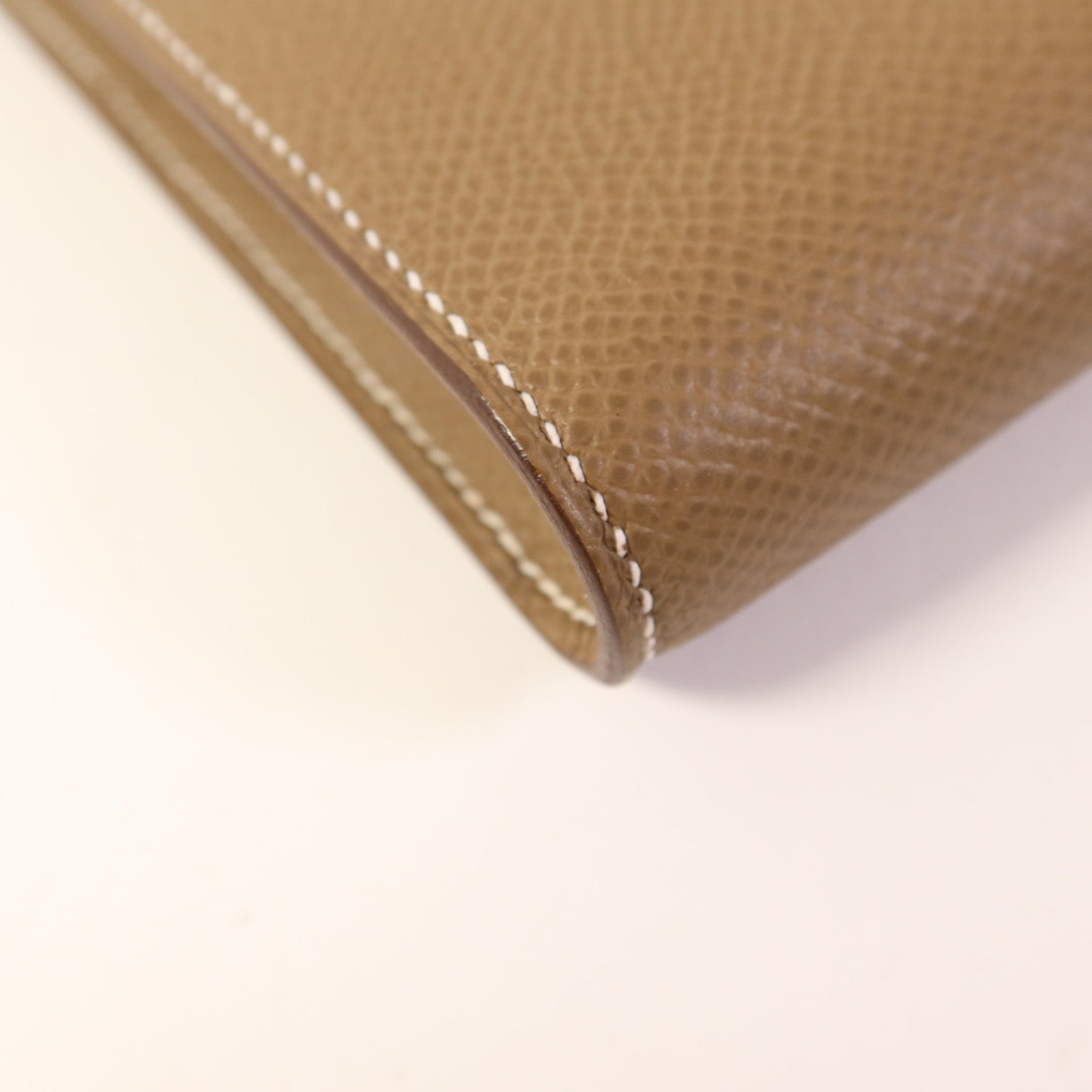 HERMES Epsom皮革Clic 16金扣肩背袋Etoupe