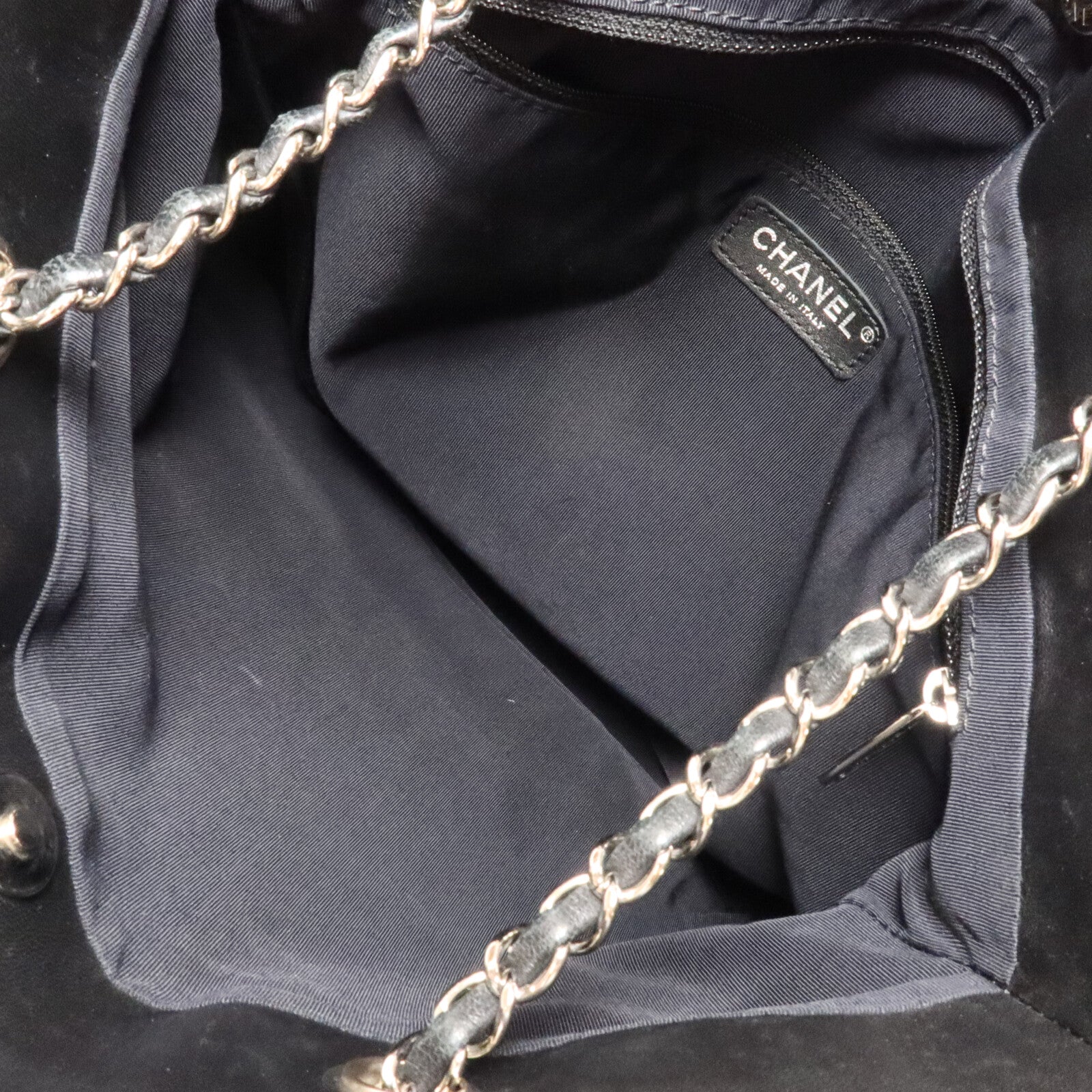 CHANEL 羊皮皮革Chain Shoulder鏈帶手挽肩背兩用袋