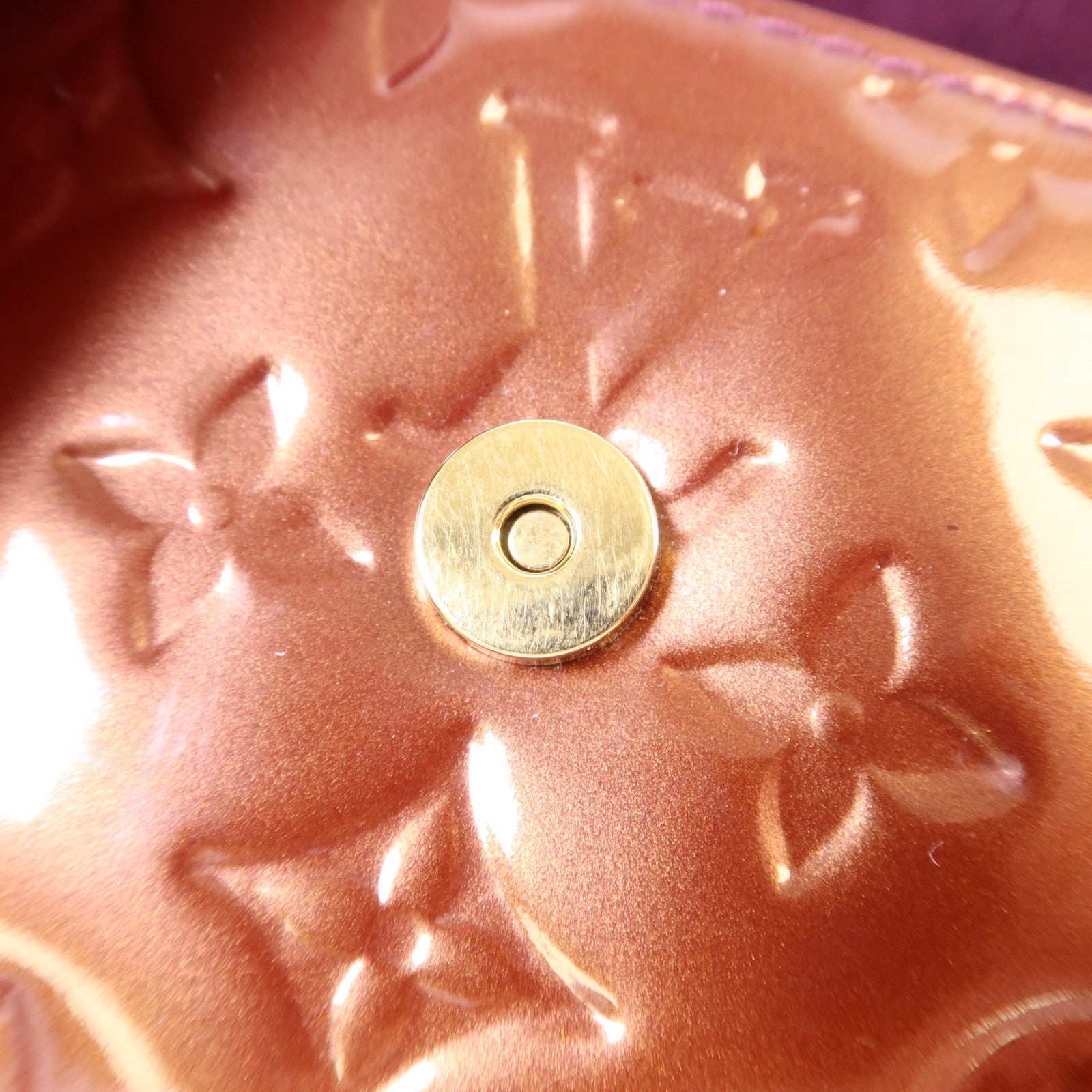 LOUIS VUITTON Vernis Sunset Boulevard金扣肩背袋