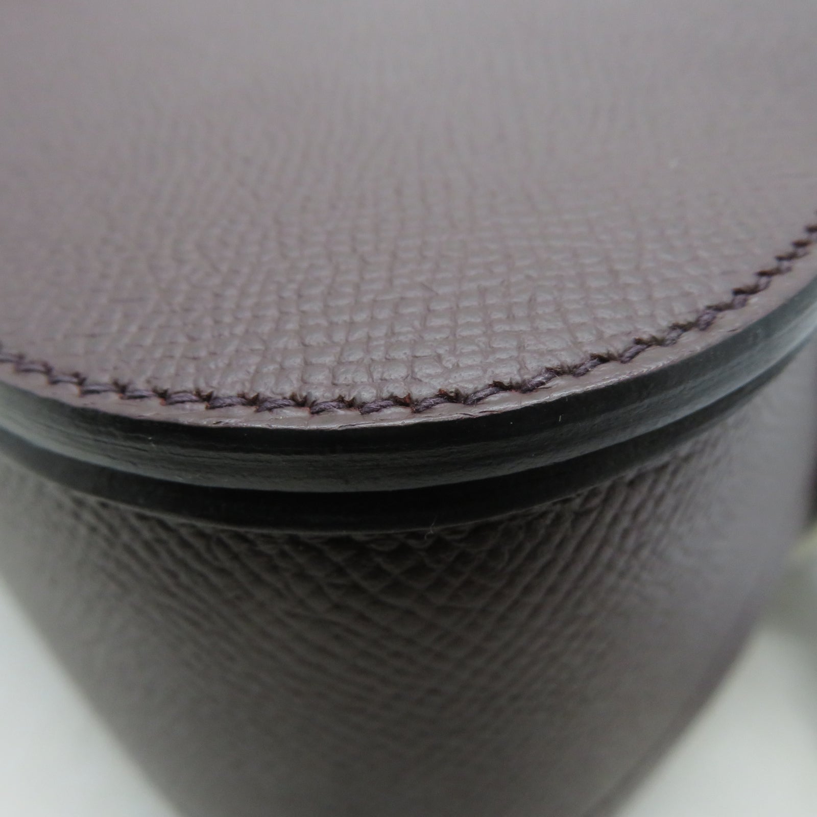 HERMES 【激減優惠】Epsom皮革Della Cavaller銀扣肩背袋啡色