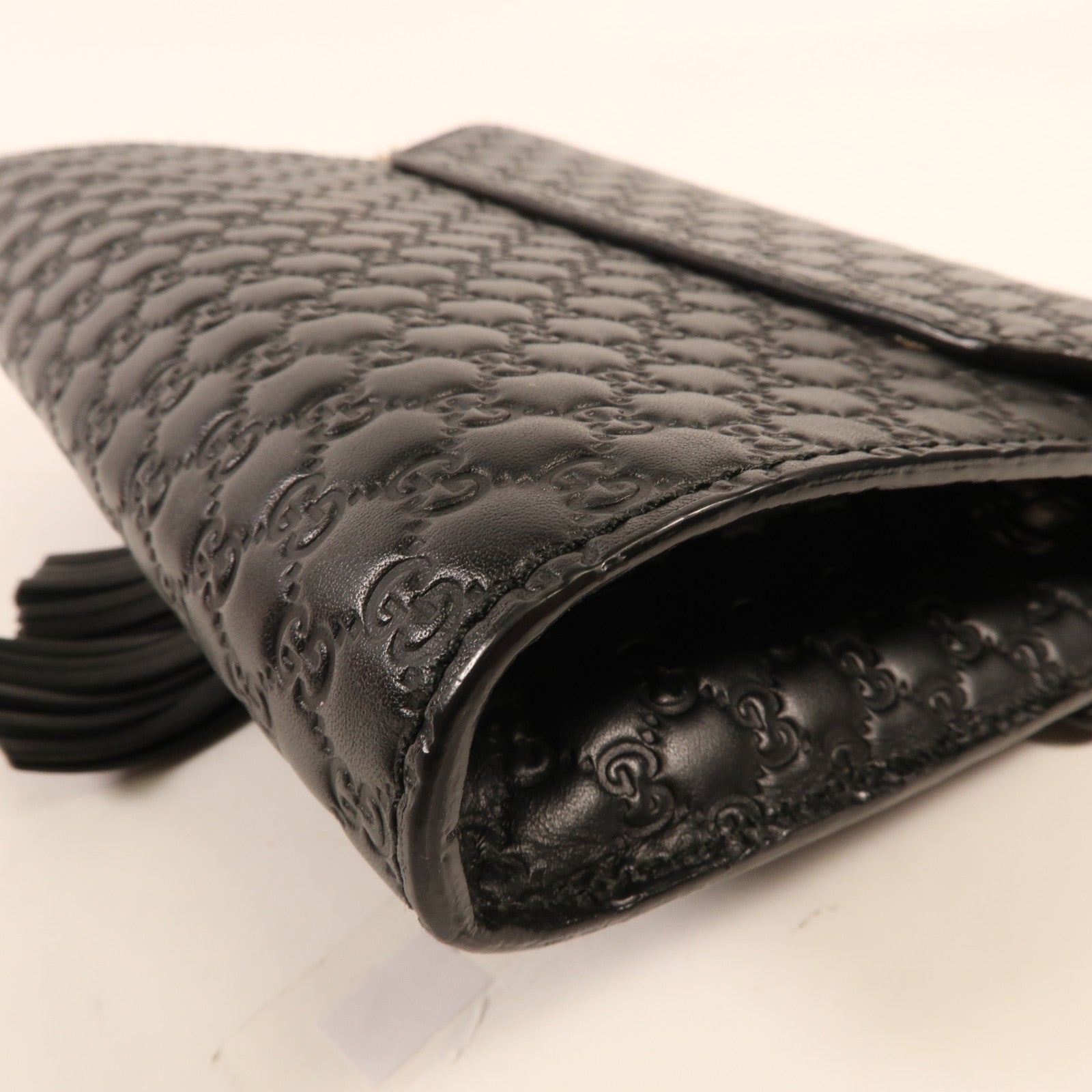 GUCCI 牛皮皮革Guccissima Mini Emily金扣鏈帶肩背袋