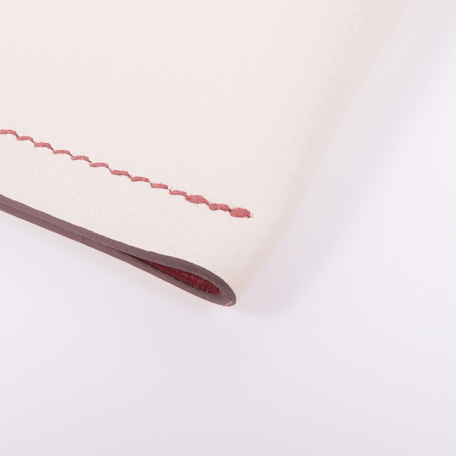 HERMES Epsom皮革H Sellier Glasses Case銀扣眼鏡盒Craie