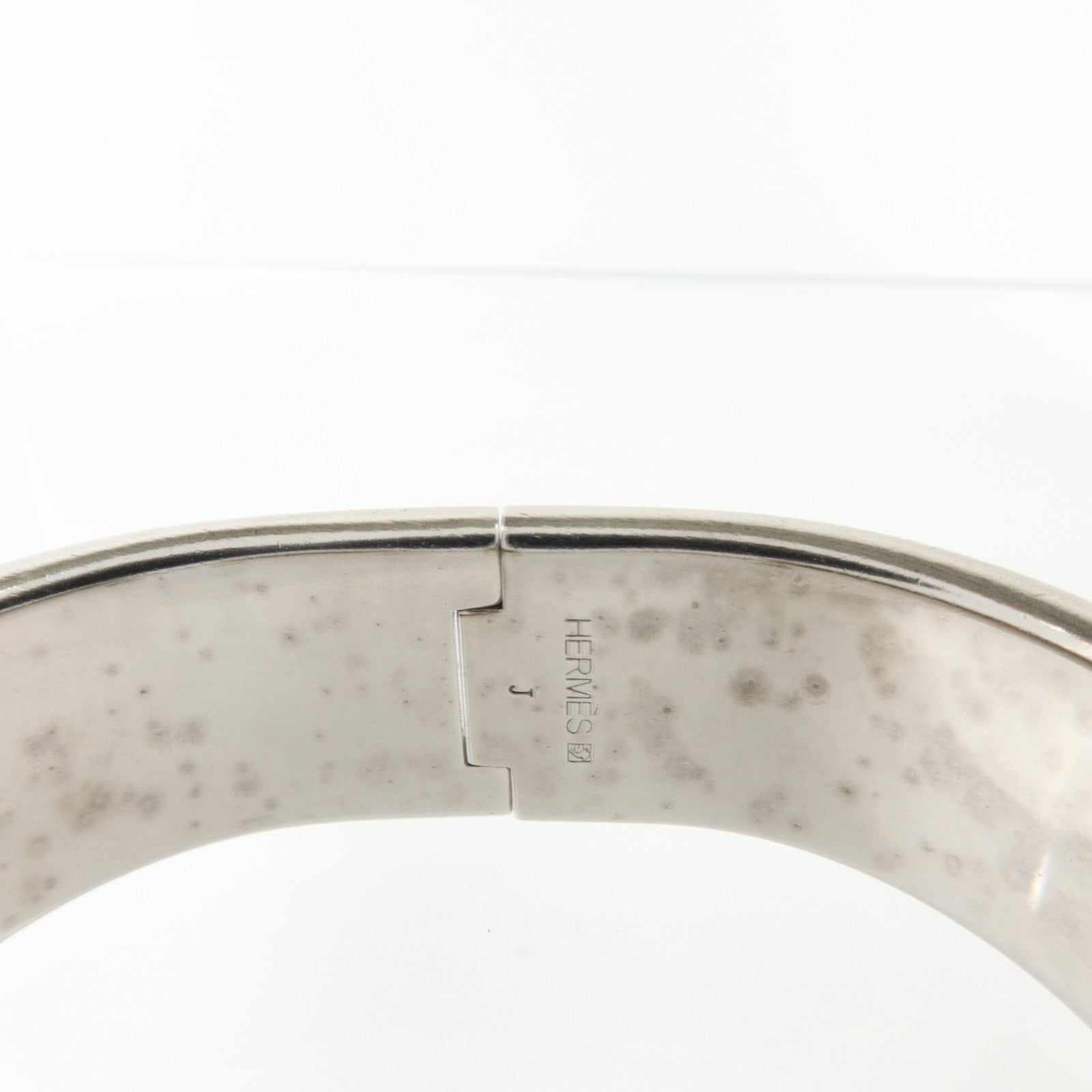 HERMES 金屬/琺瑯Clic-Clac H Bracelet銀扣手鏈