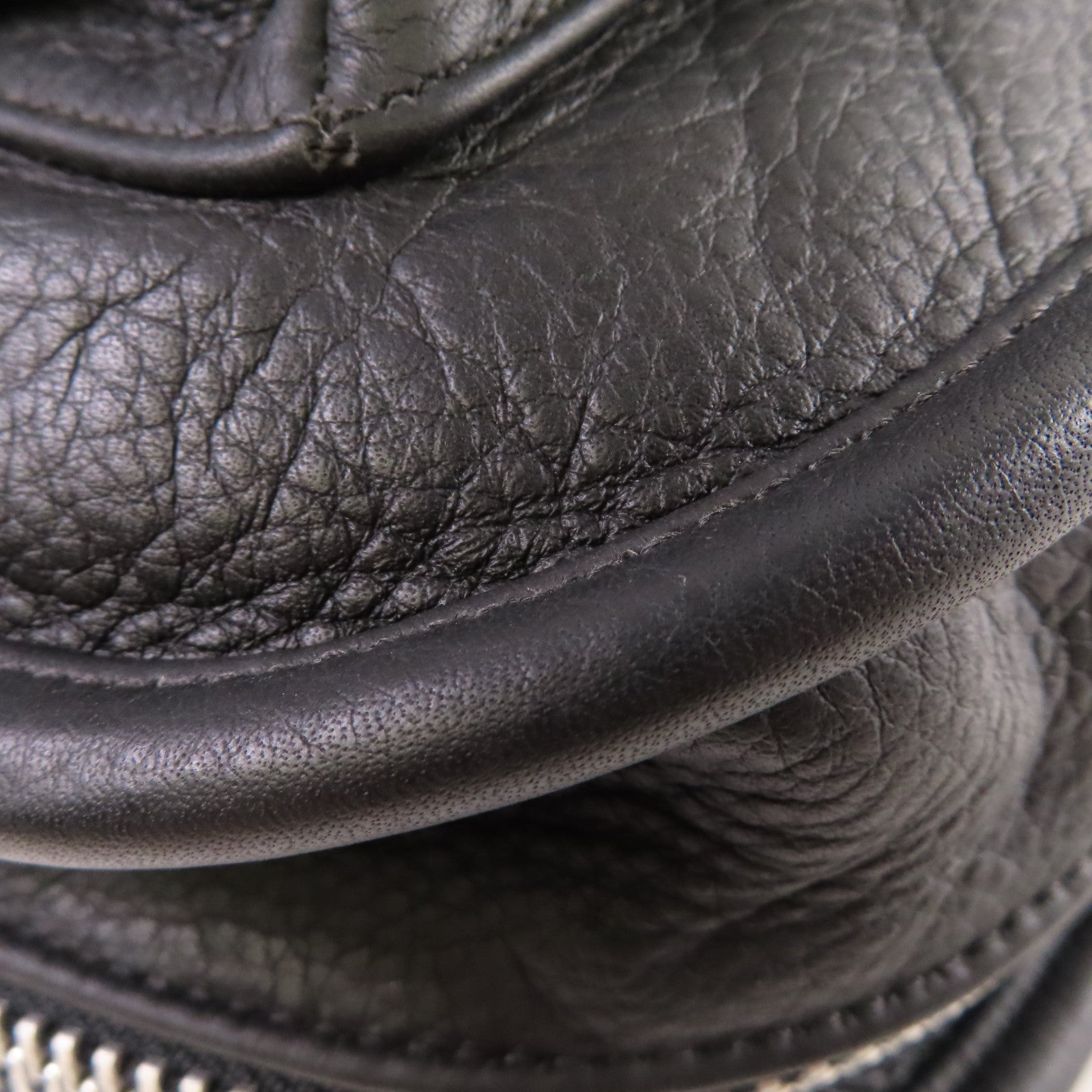 CHROME HEARTS 牛皮皮革Shoulder Bag銀扣肩背袋黑色