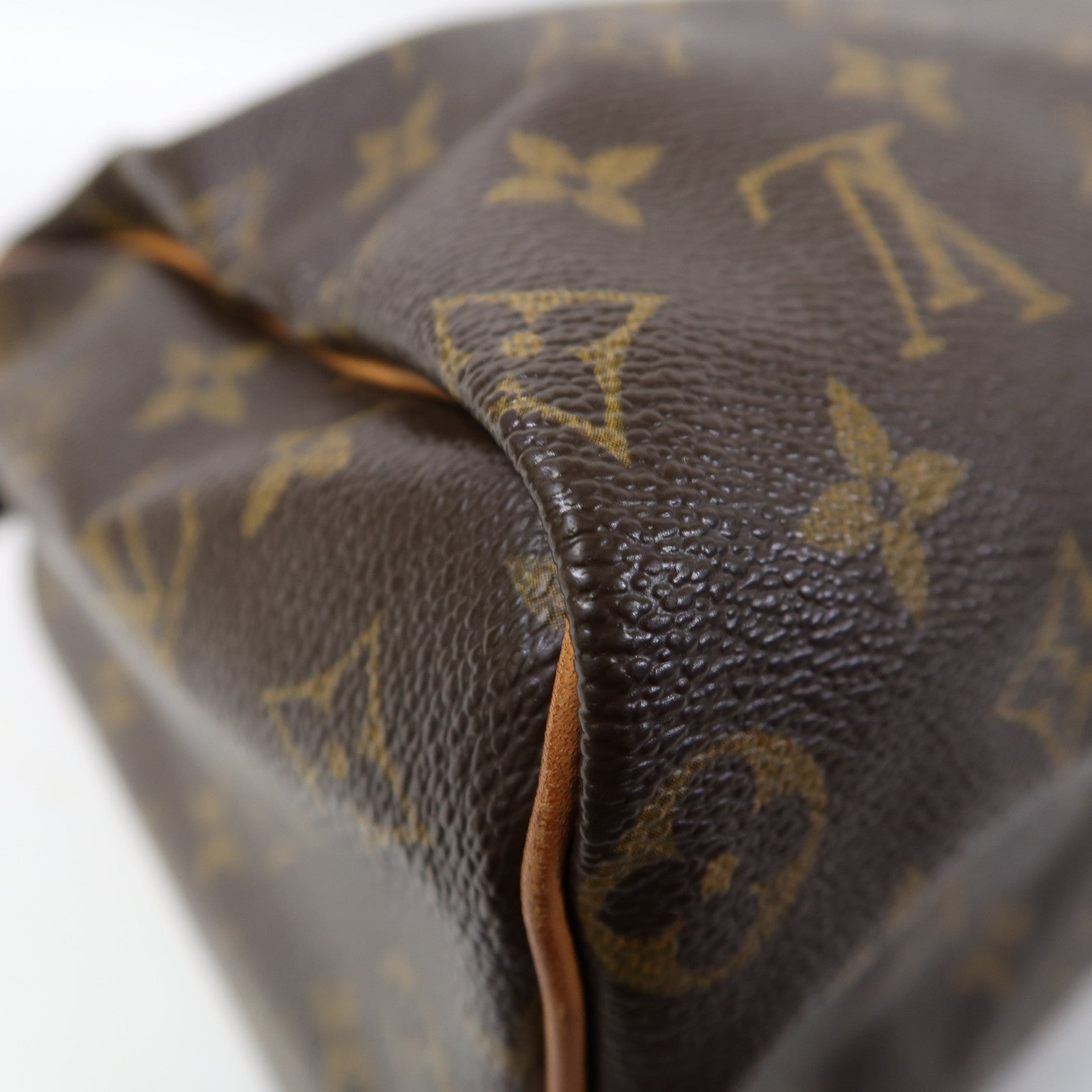 LOUIS VUITTON Monogram Speedy 25金扣手挽袋啡色