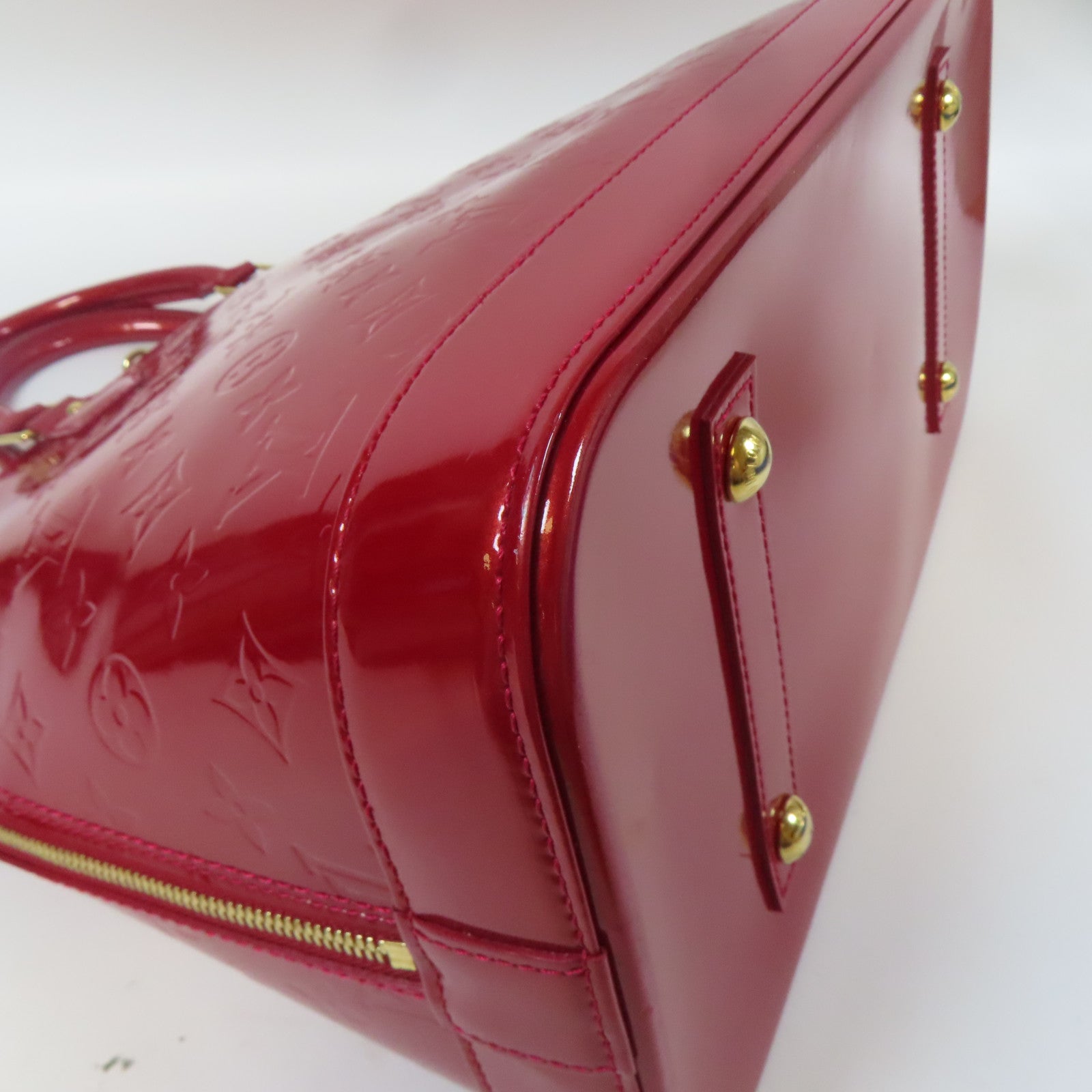 LOUIS VUITTON 【激減優惠】Venis Alma GM金扣手挽袋紅色