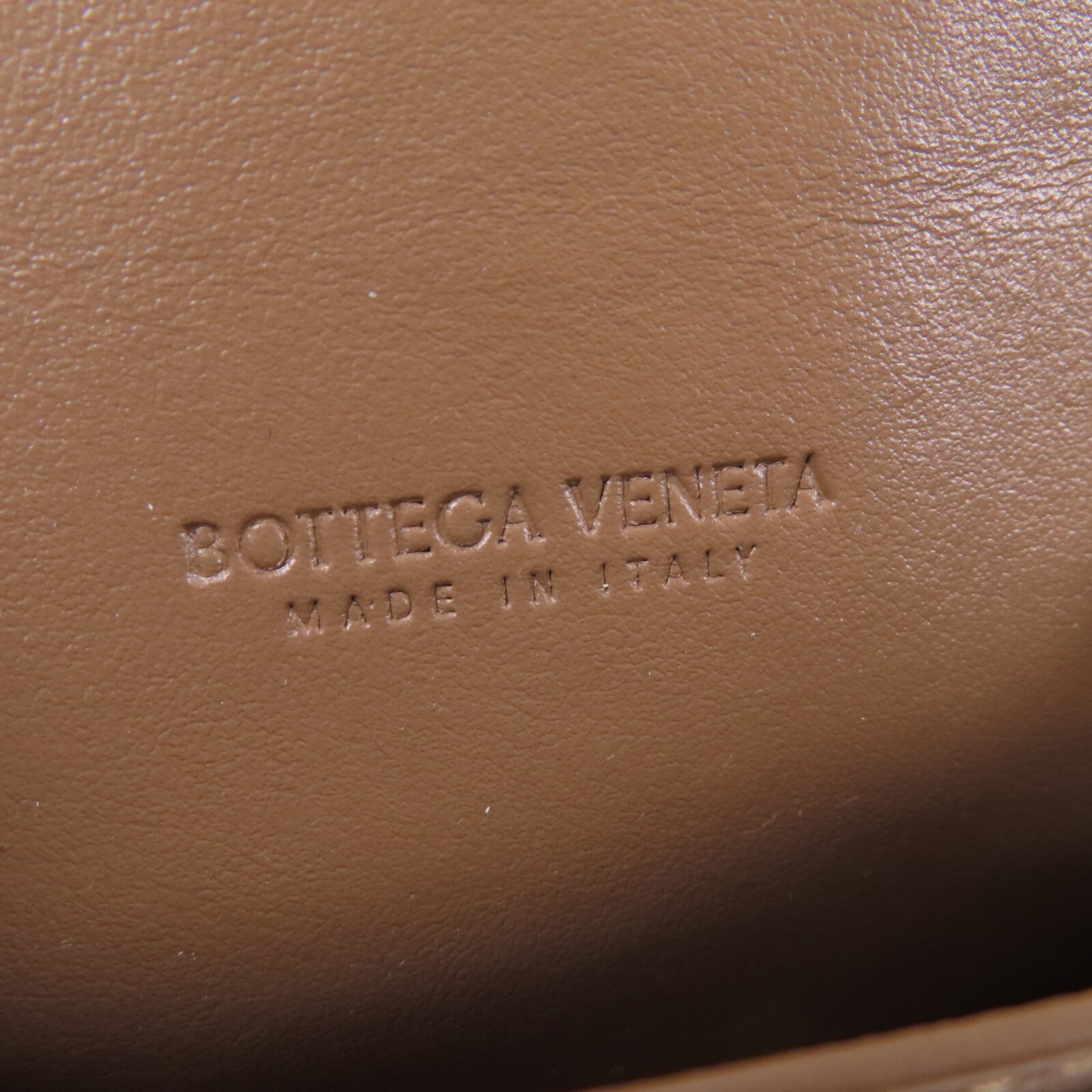 BOTTEGA VENETA 織紋皮革Card Holder金扣卡套